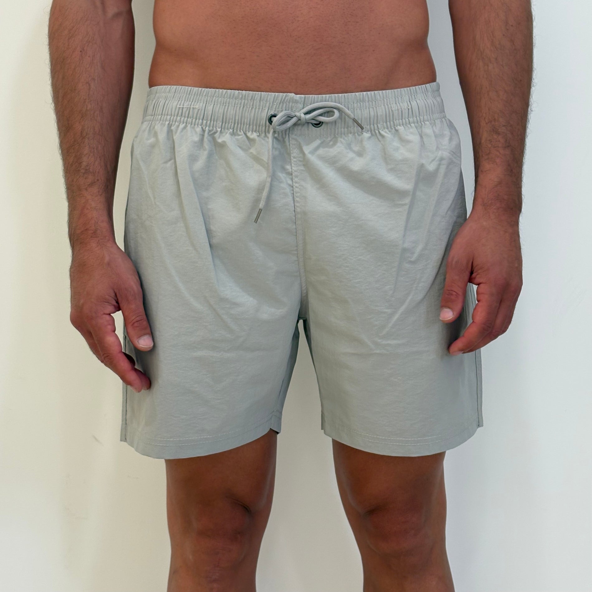 Costume Mare Tinta Unita Grigio Perla