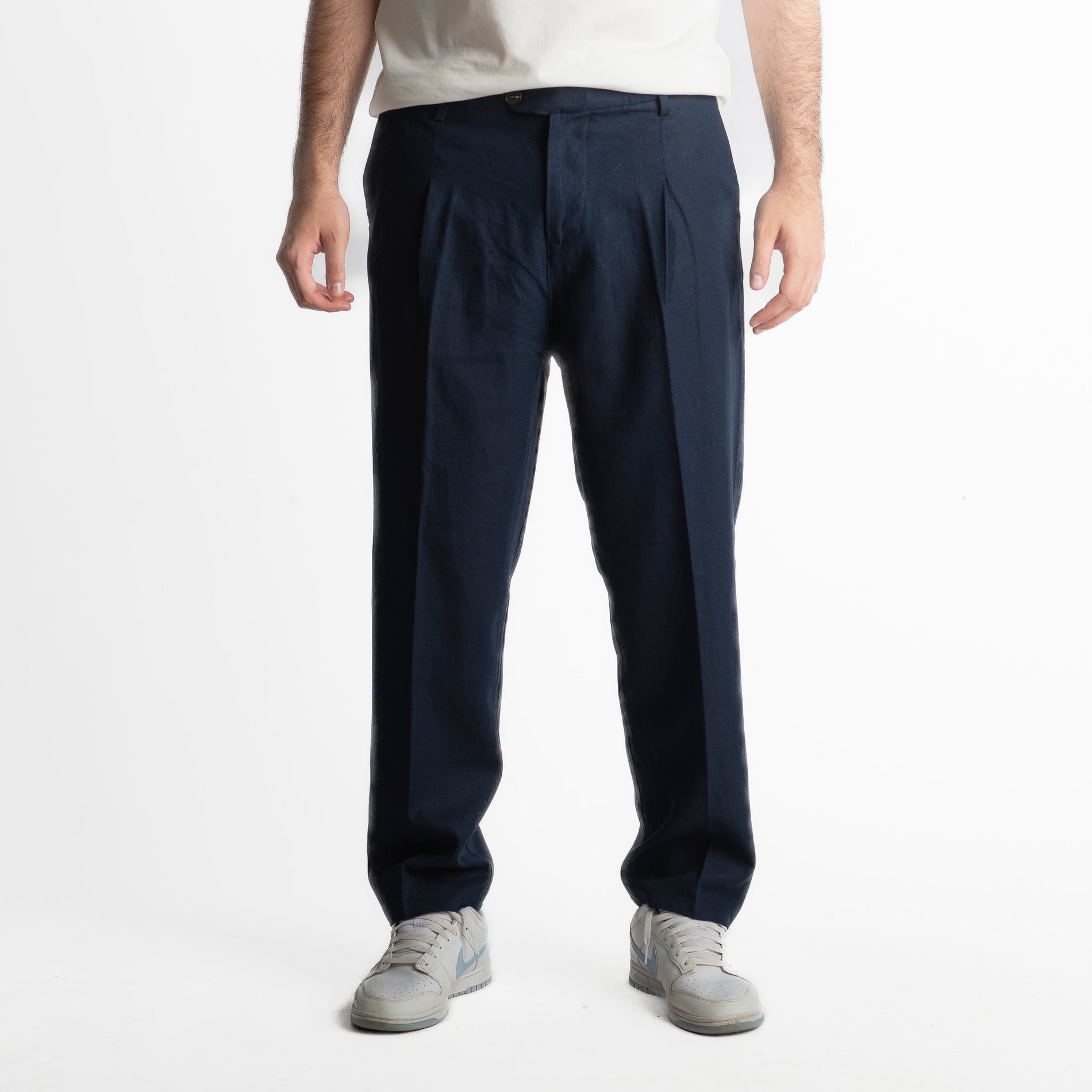 Pantalone in Lino Officine Borboniche Blu