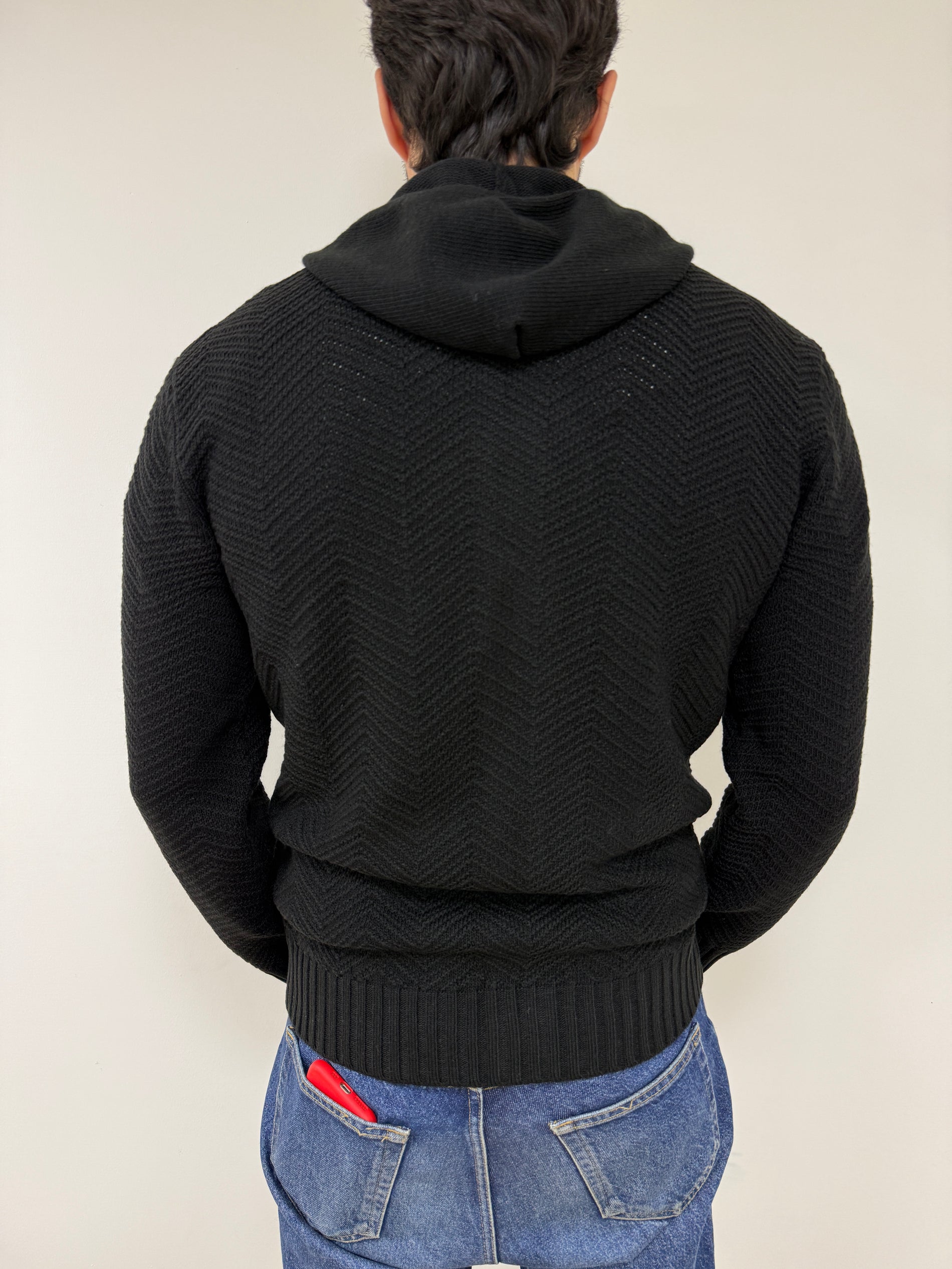 Felpa In Lana Merinos Nera