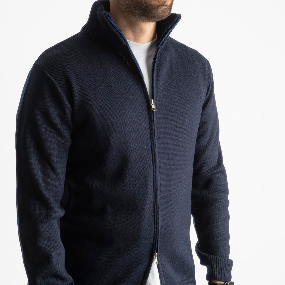 Maglione Barolo Doppio Cursore Blu