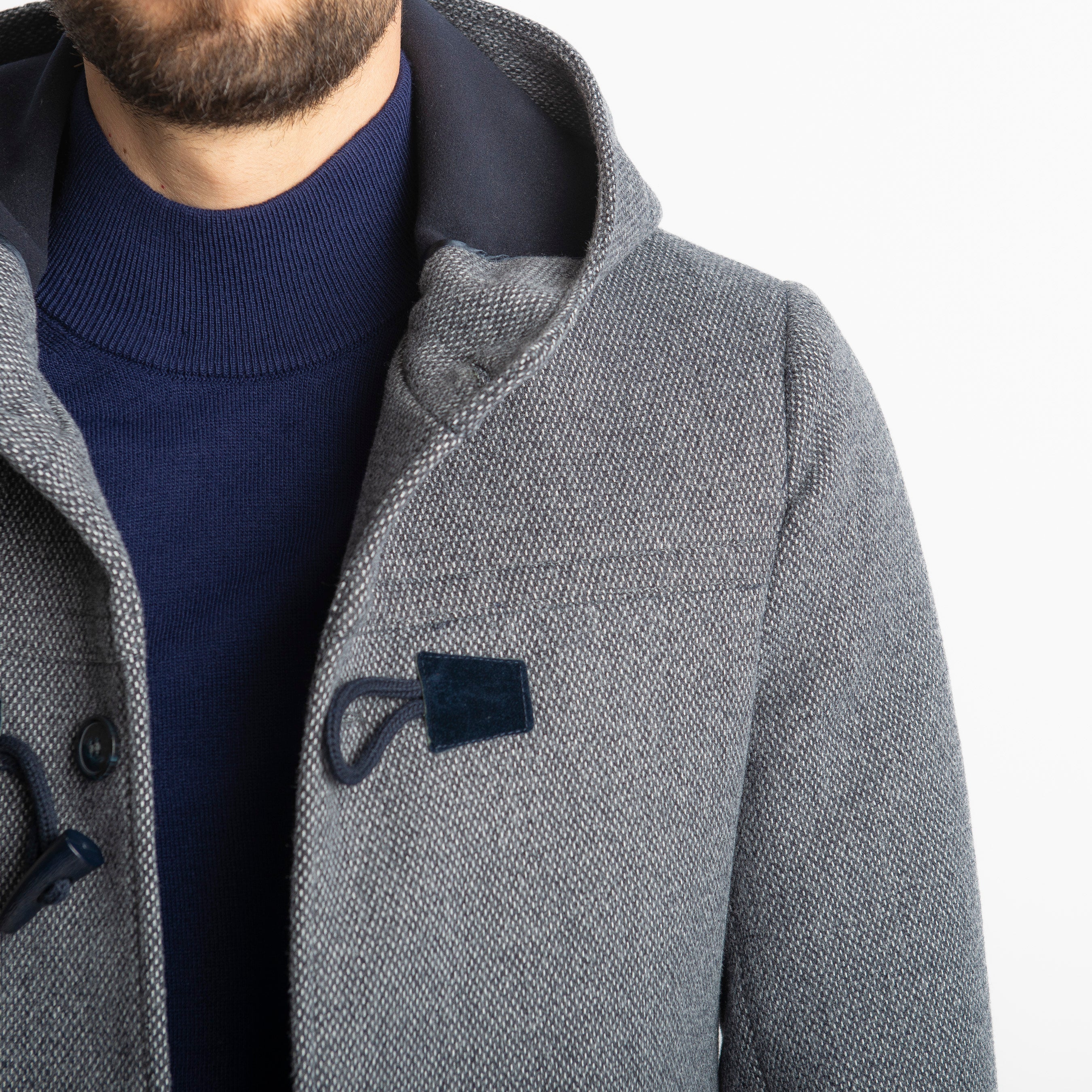 Cappotto Montgomery Spigato Blu