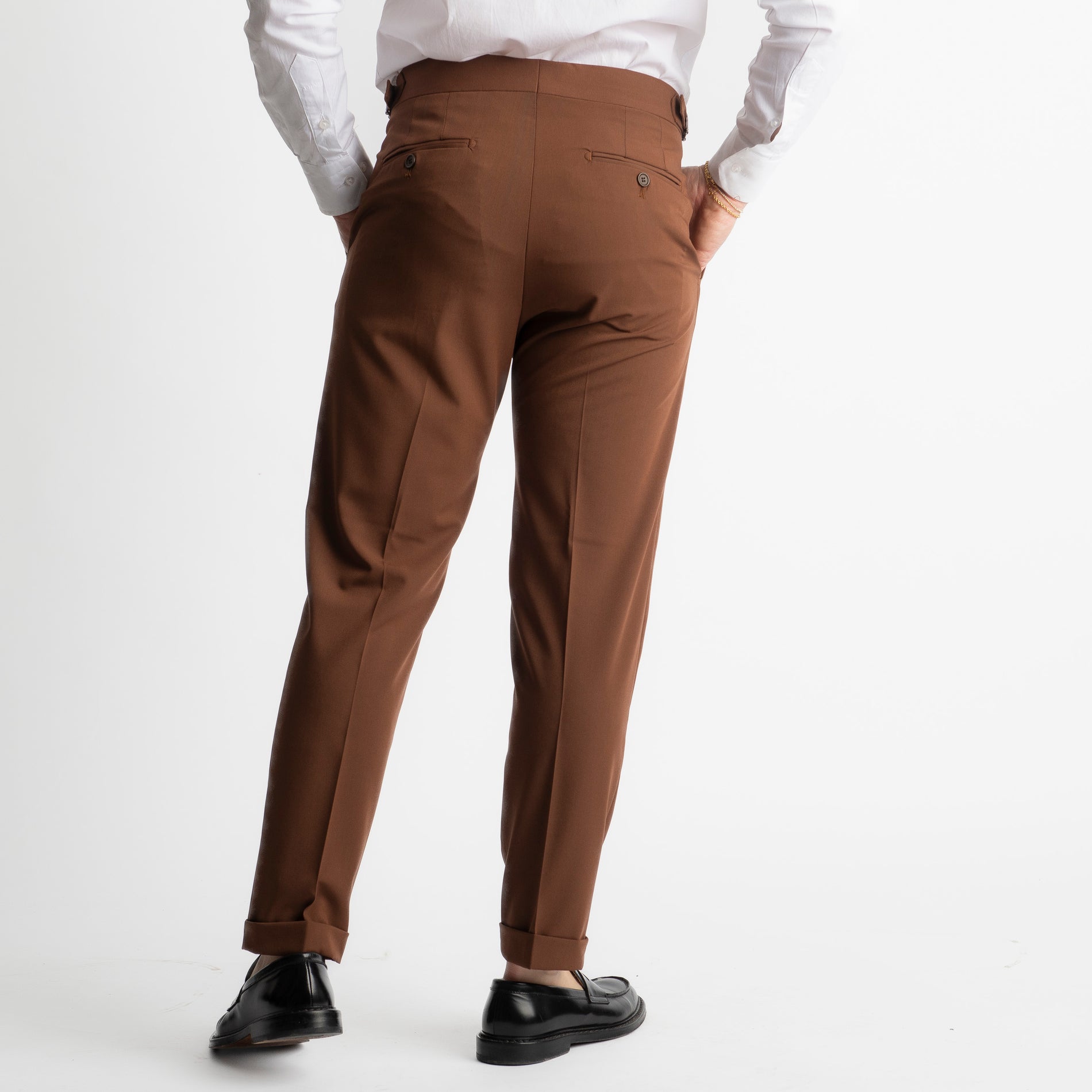 Pantalone Miller Doppia Fibbia Tabacco