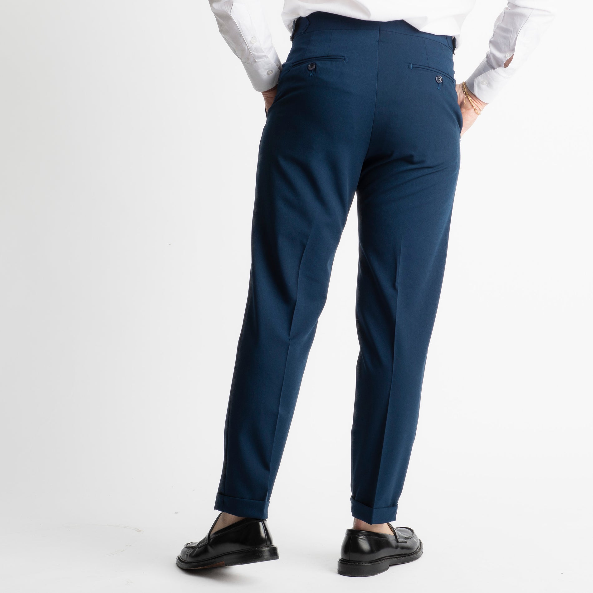Pantalone Miller Doppia Fibbia Blu Navy