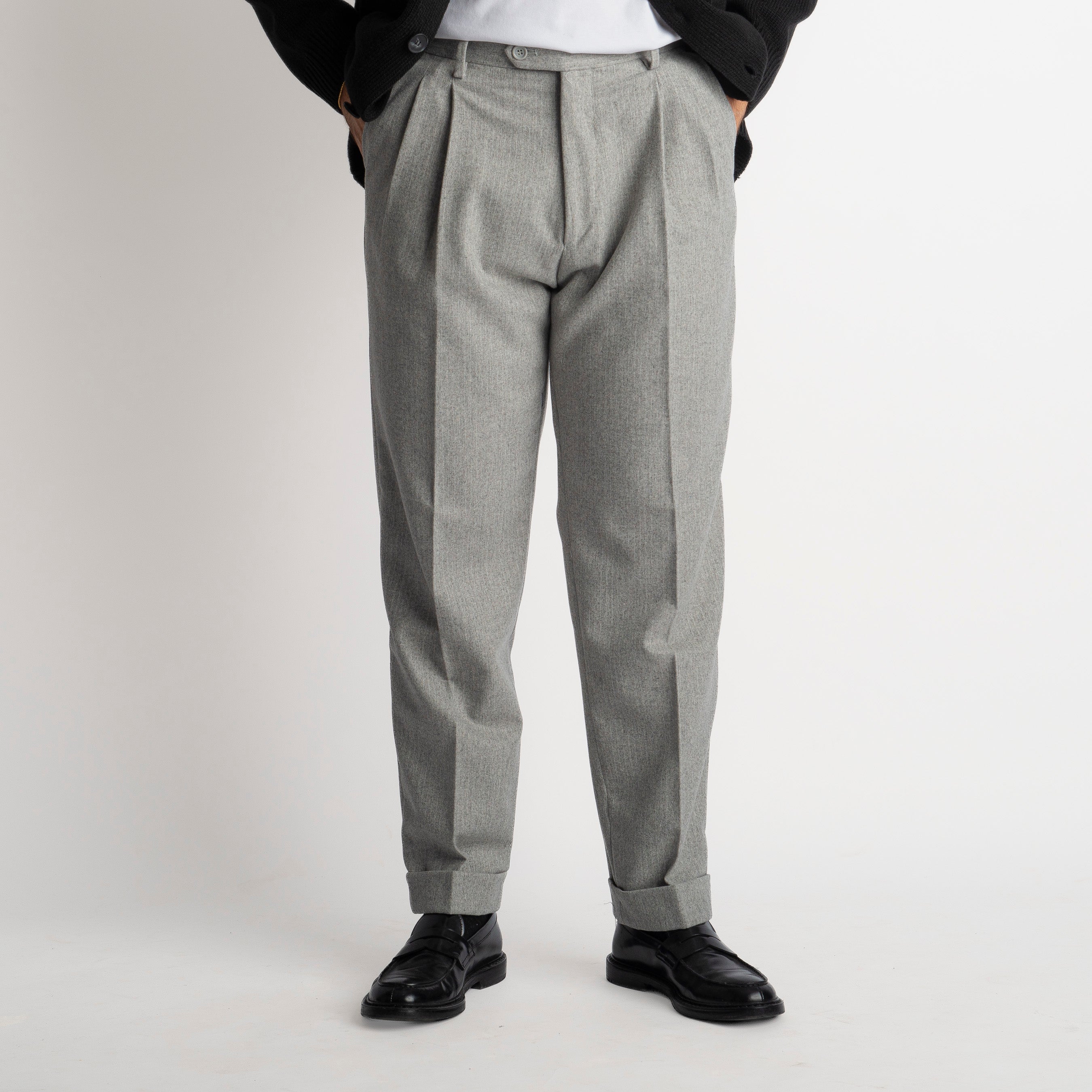 Pantalone Mecenate TO8033 in Lana Grigio