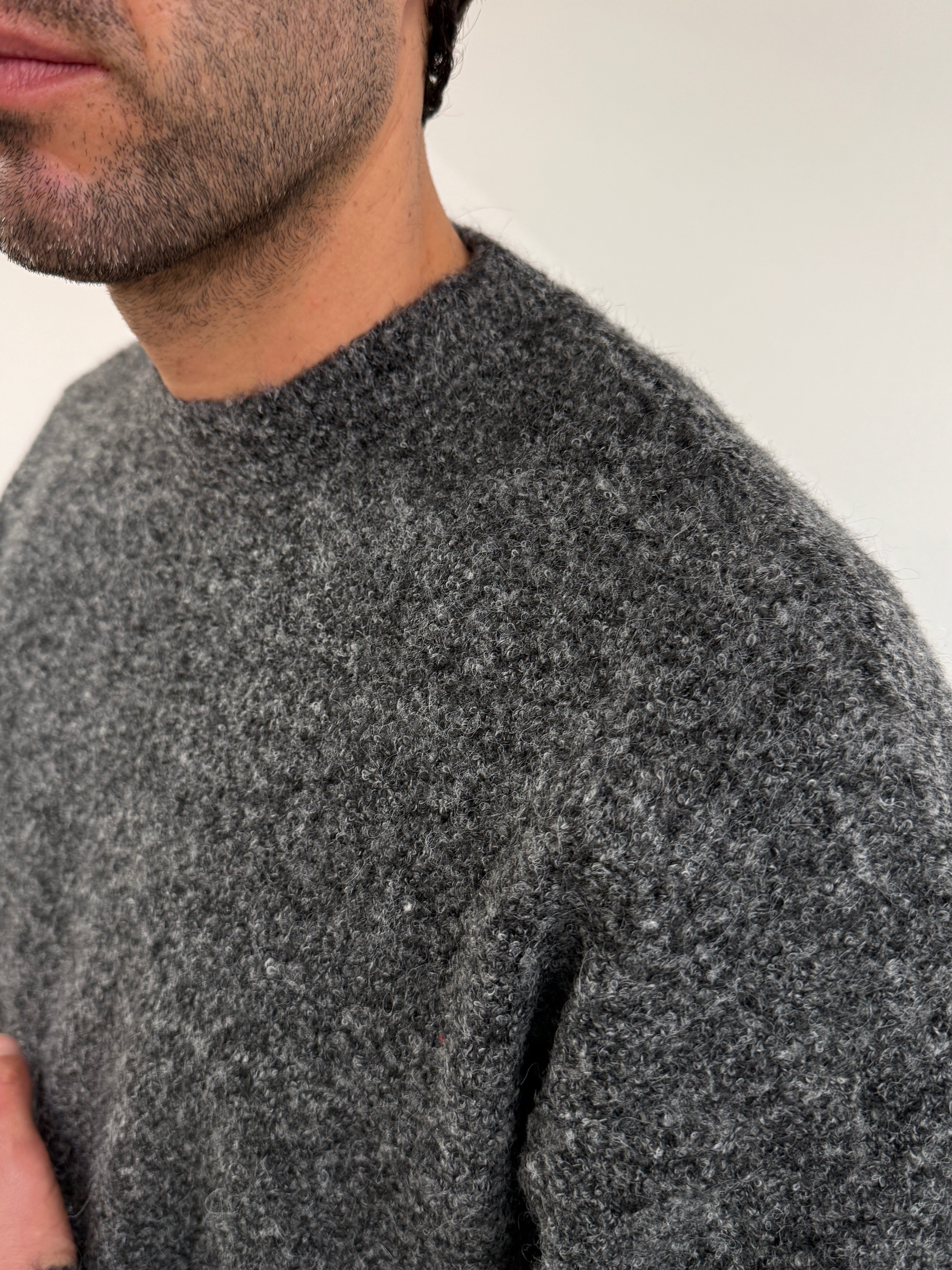 Maglione Mohair Grigio
