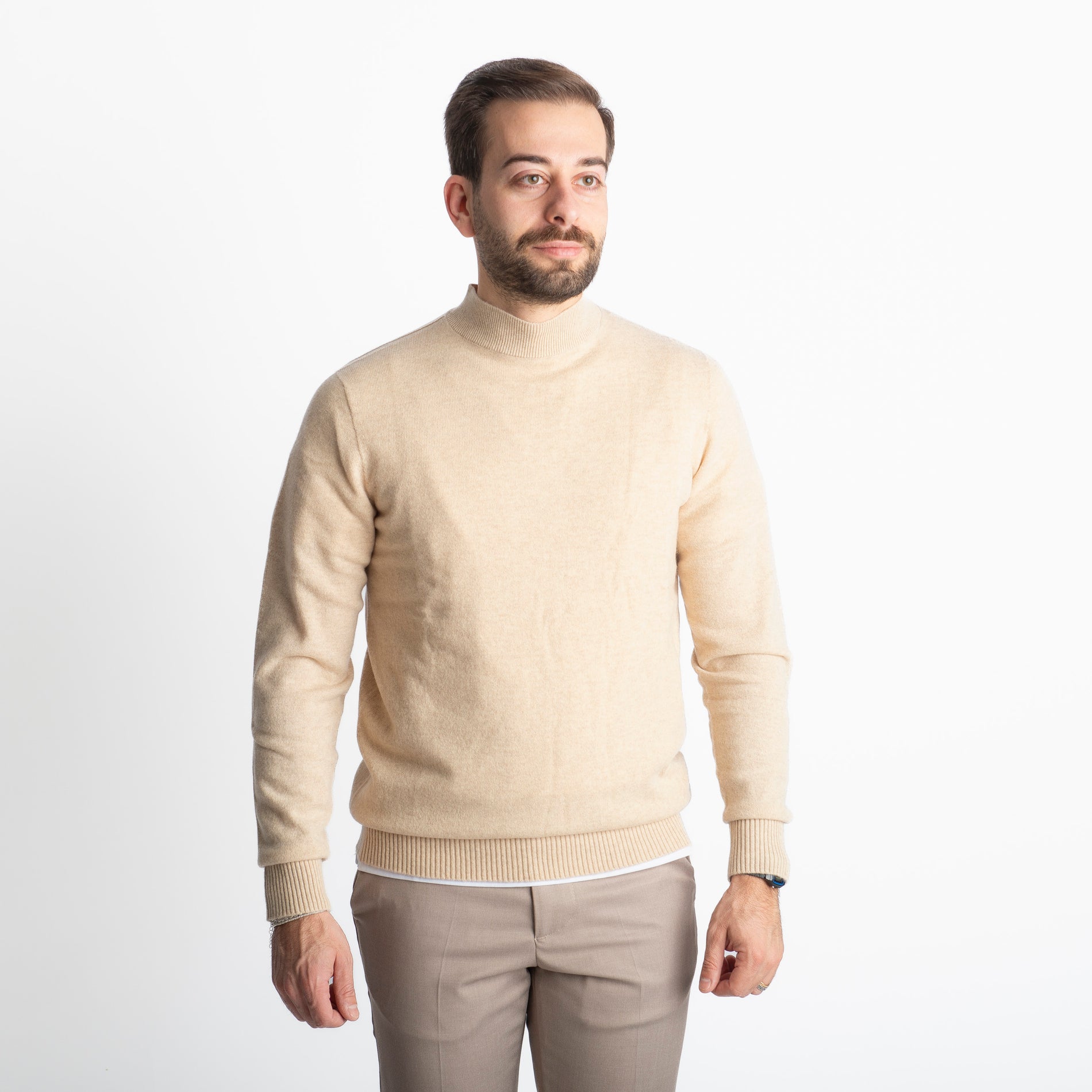 Lupetto In Cashmere C10 Beige