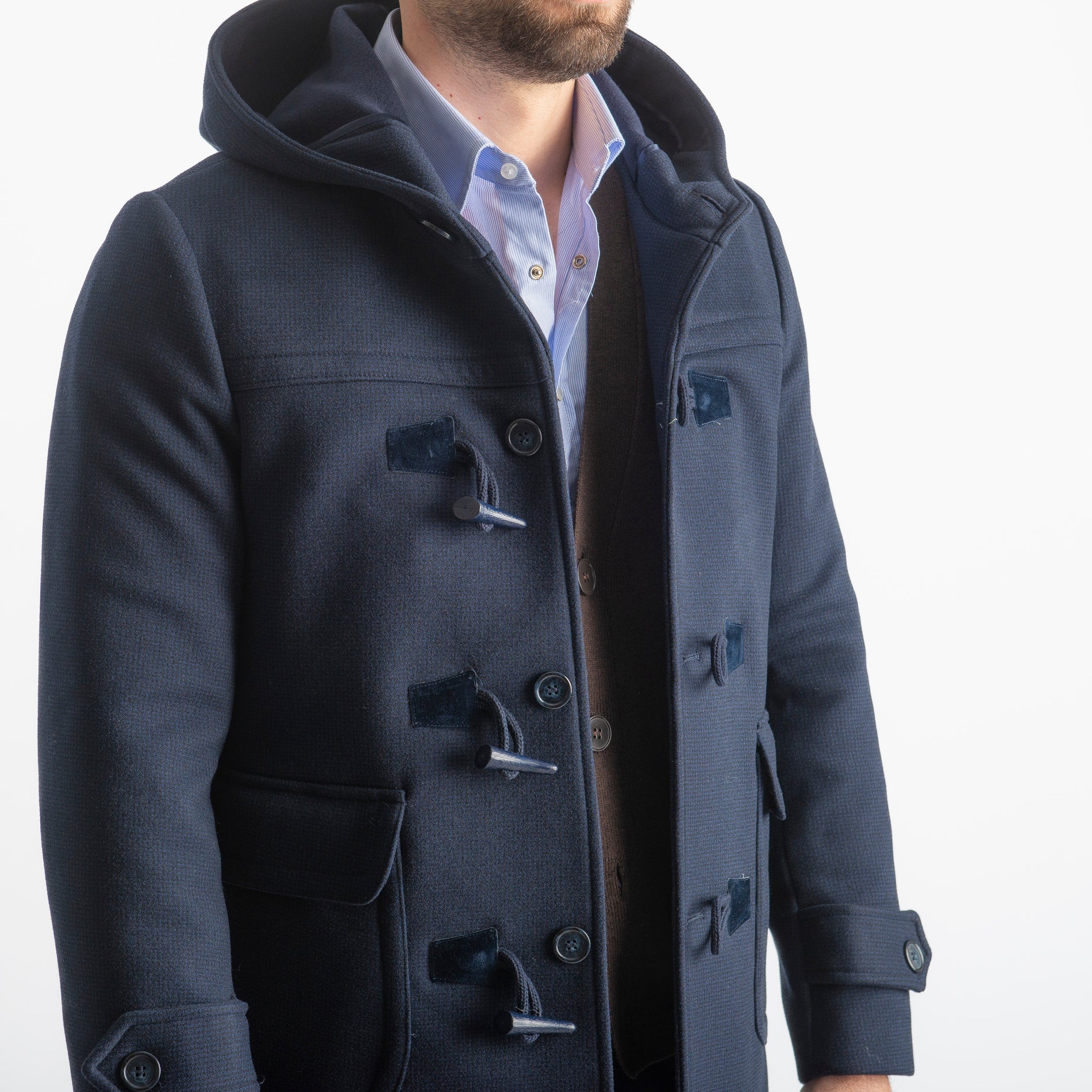 Cappotto Montgomery Spigato Blu