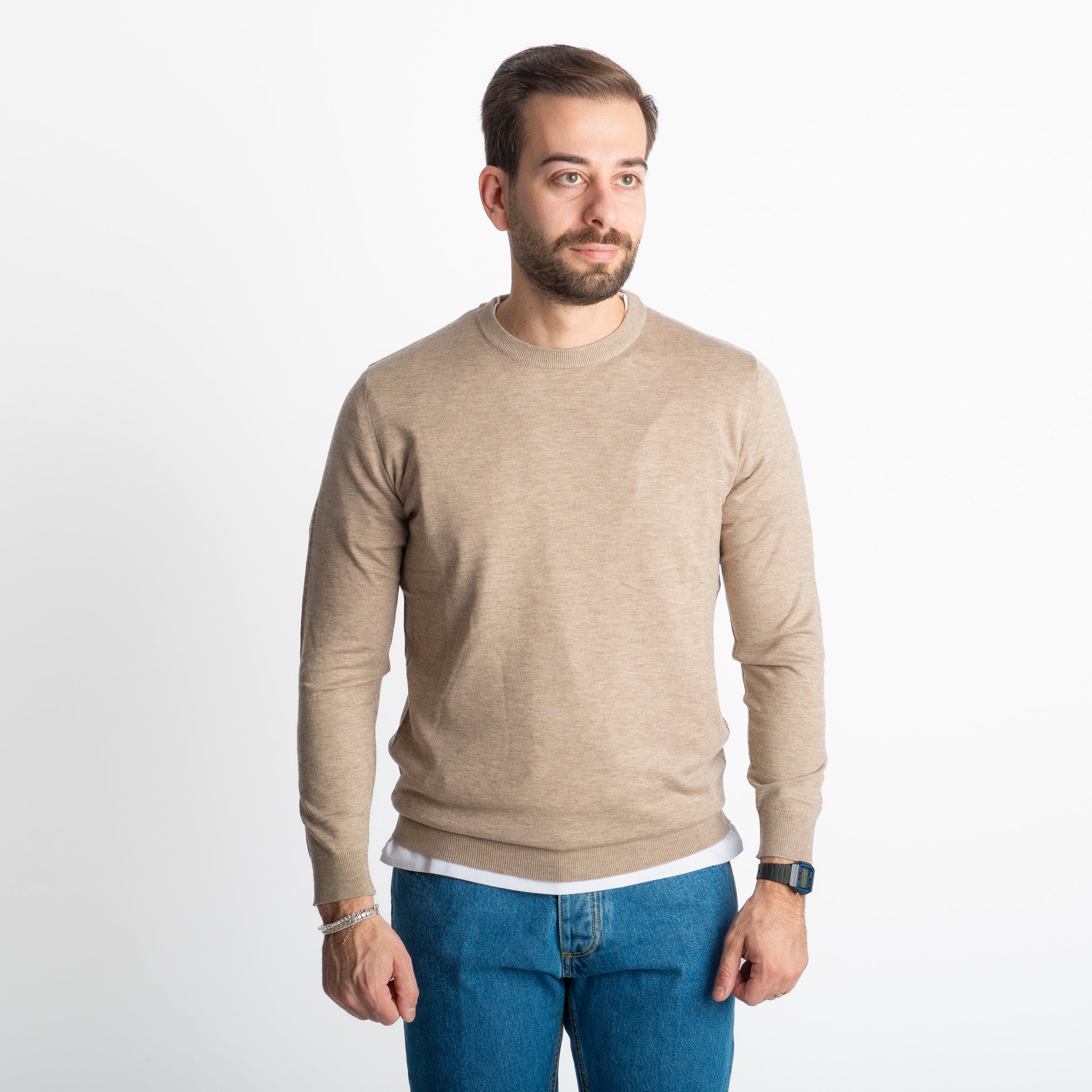 Maglioncino Girocollo X701 Beige