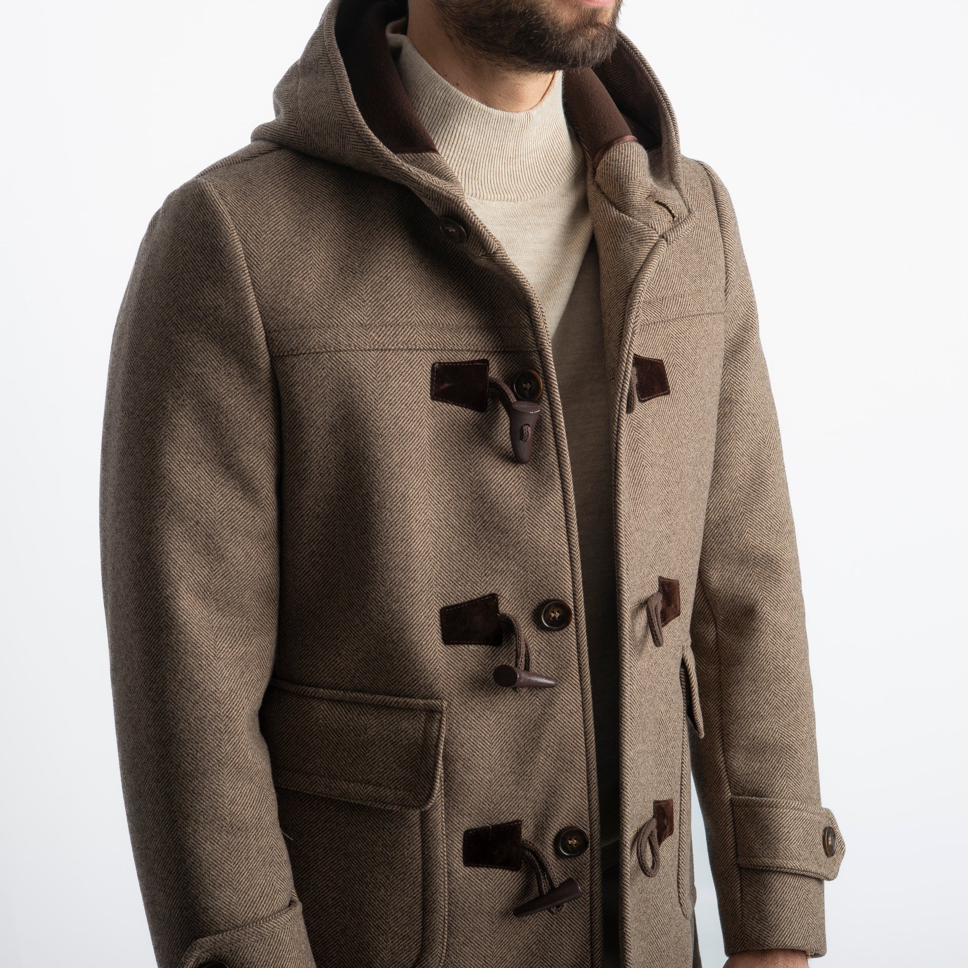 Cappotto Montgomery Spigato Fango