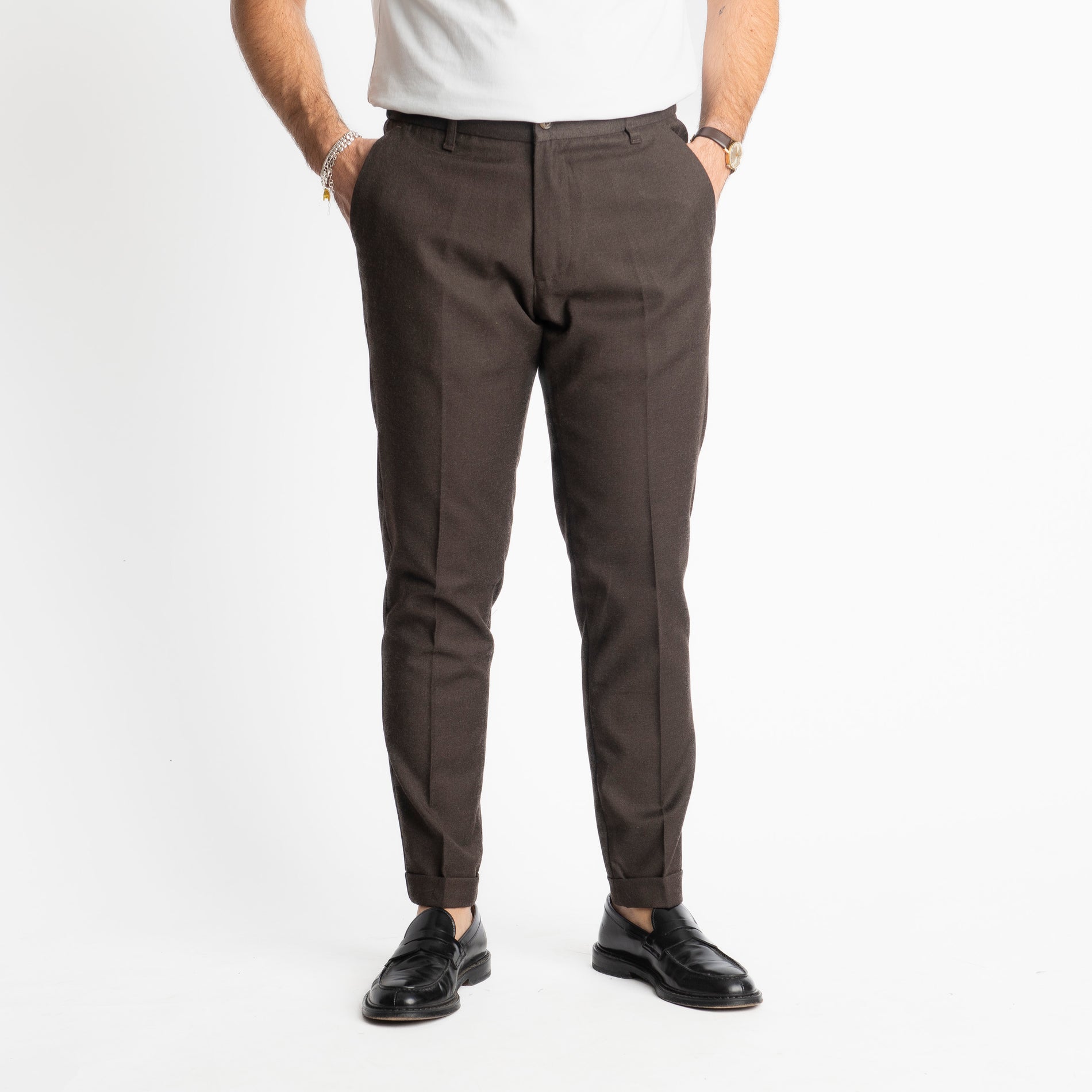 Pantalone Beverly Mezza Molla TO8007 Moro