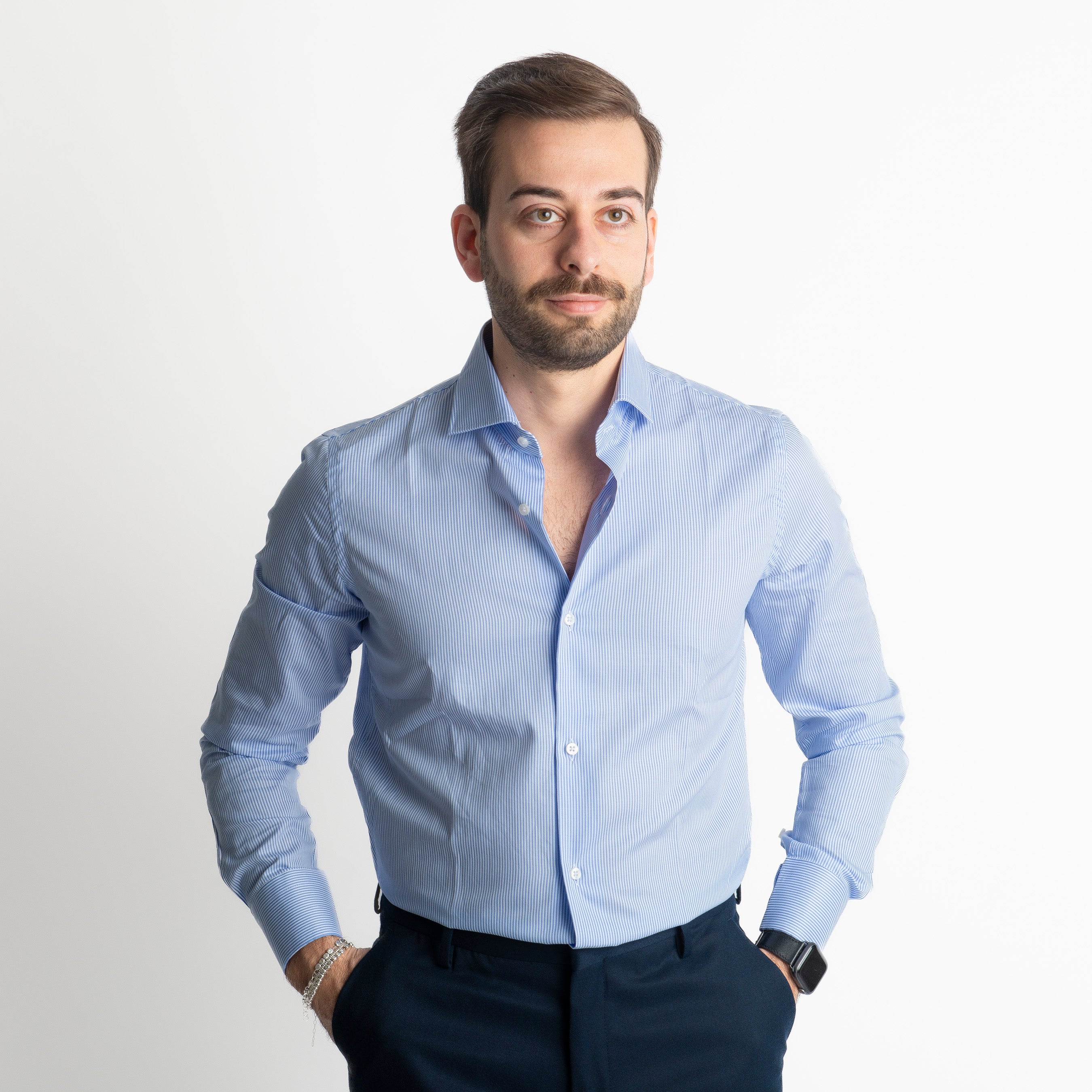 Camicia Bari 420 Rigo Celeste