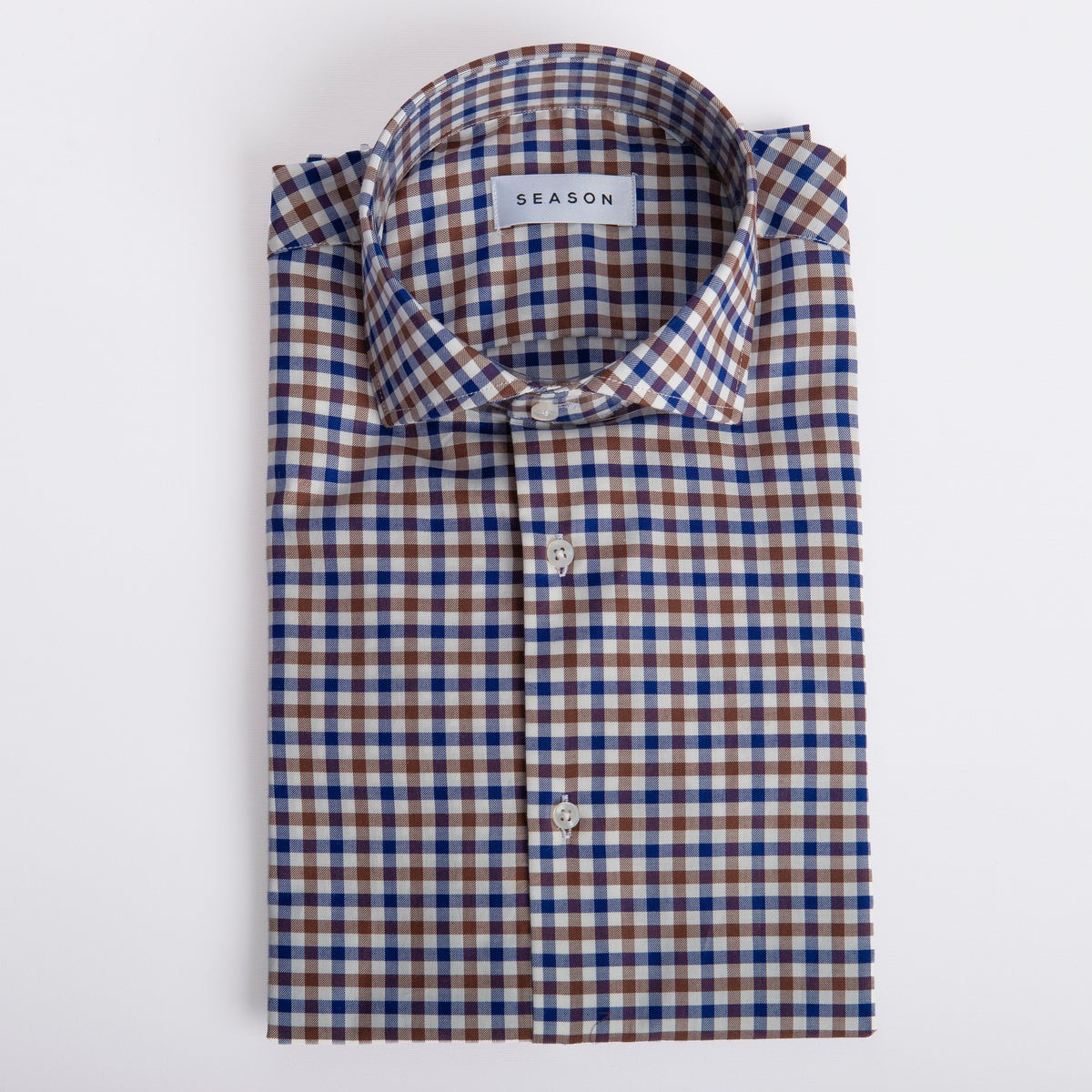 Camicia Quadri Blu/Marrone 300