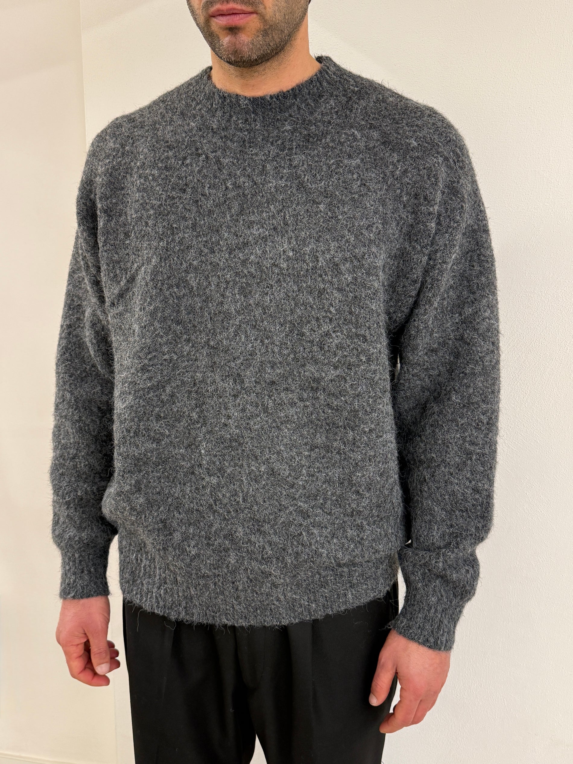 Maglione Mouliné grigio