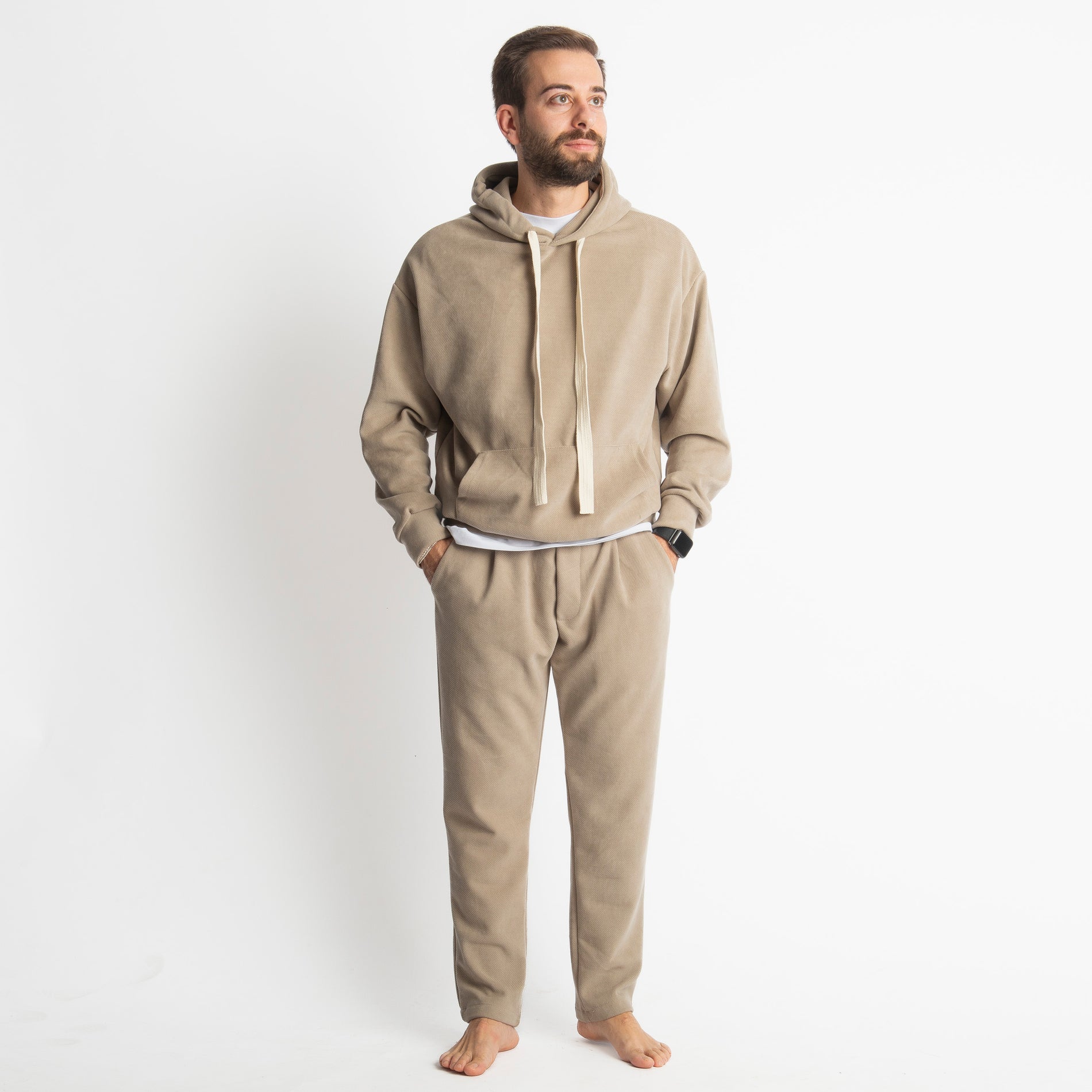 Coordinato Tuta Relax-Fit Tortora