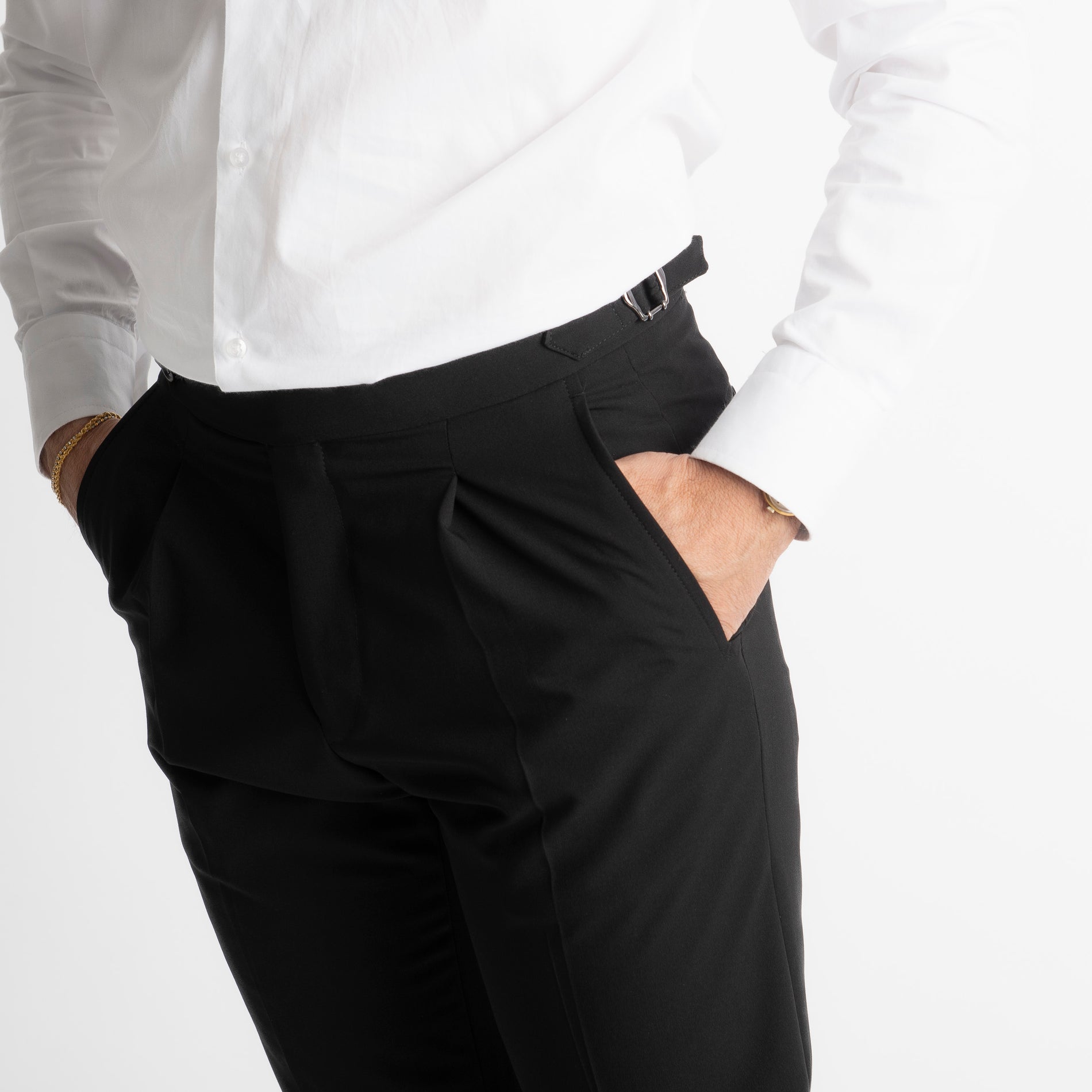 Pantalone Miller Doppia Fibbia Nero