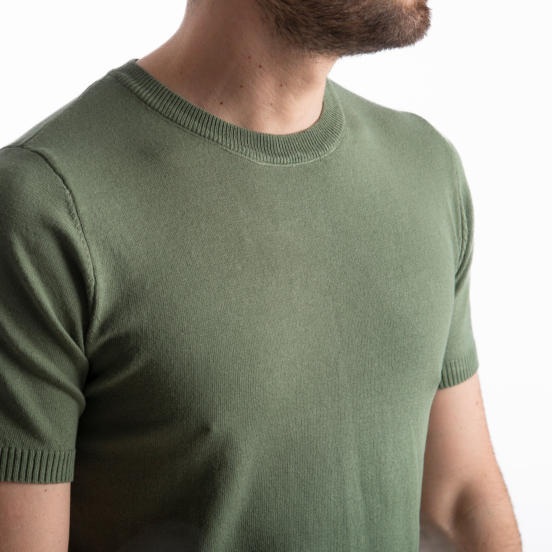 T-shirt in Maglia Verde