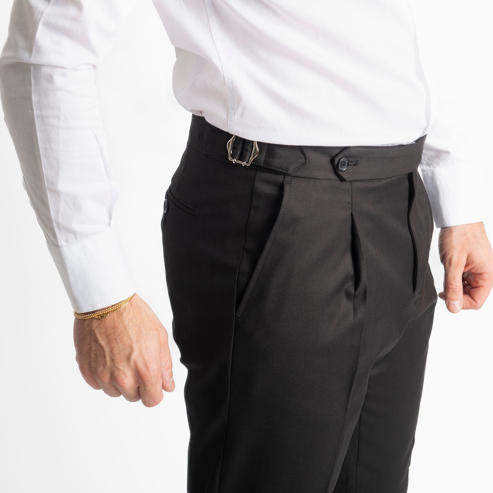 Pantalone Tennesse Doppia Fibbia TO8025 Nero