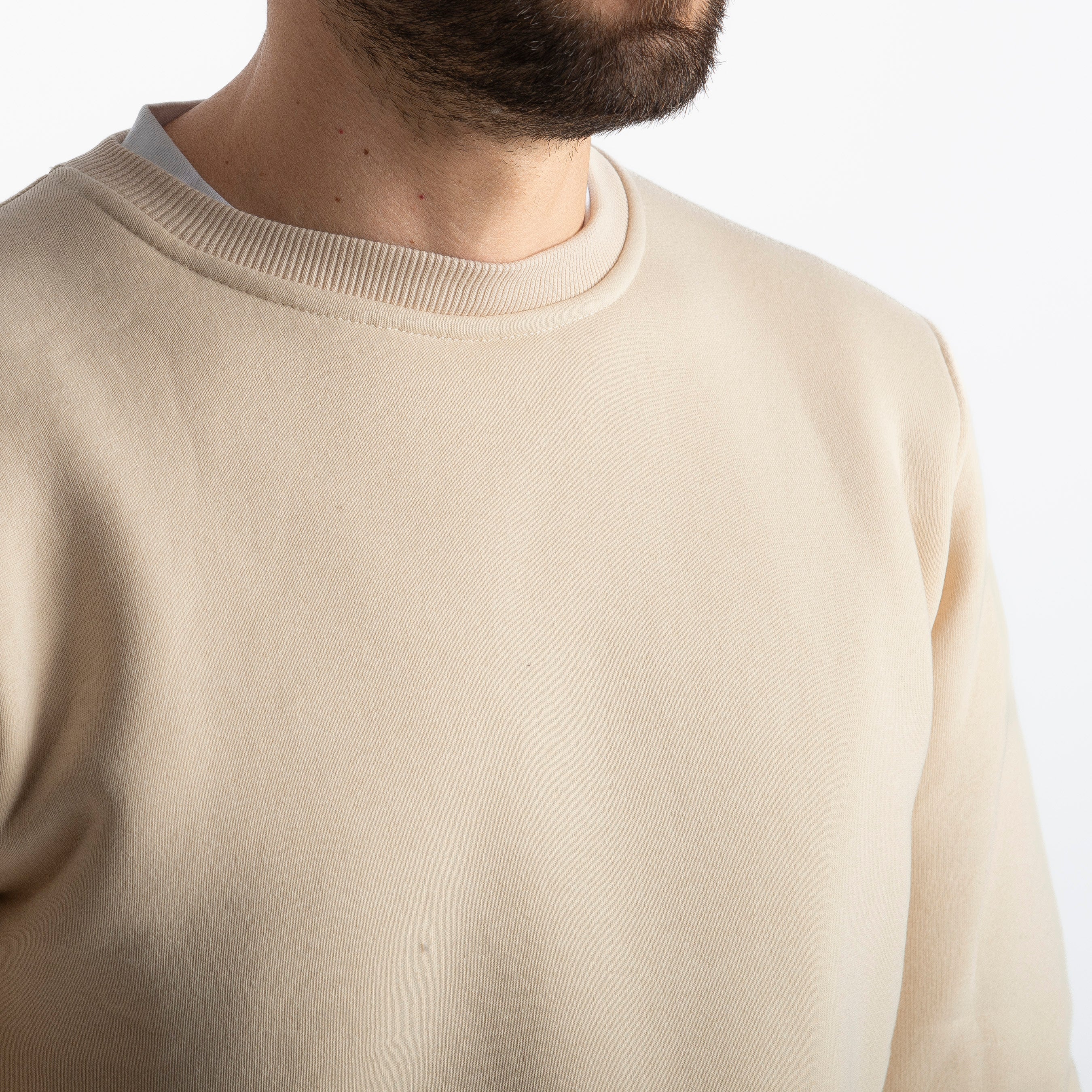 Felpa Uomo Girocollo 0310 Beige