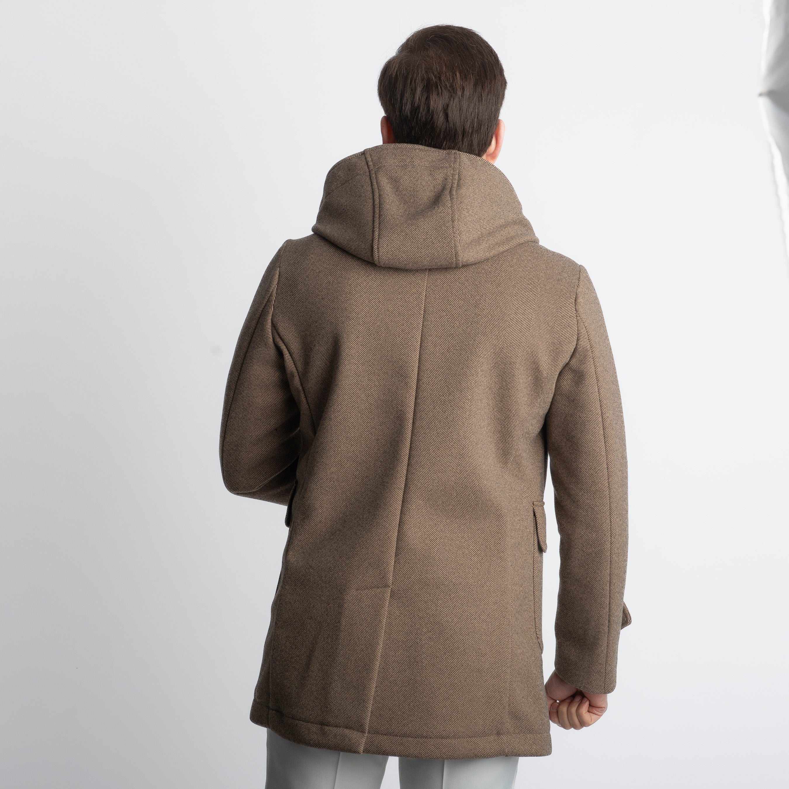 Cappotto Montgomery Spigato Fango