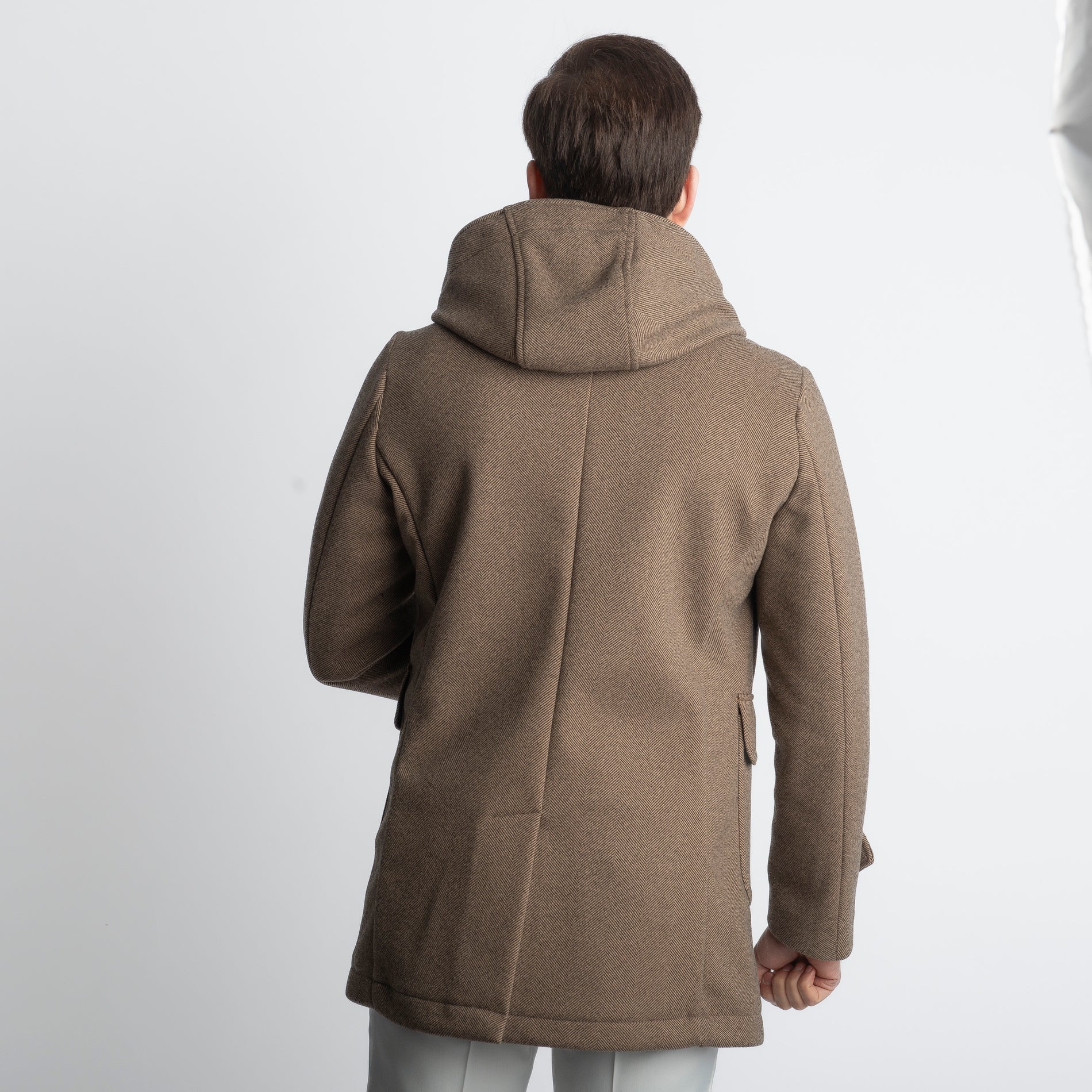 Cappotto Montgomery Spigato Fango