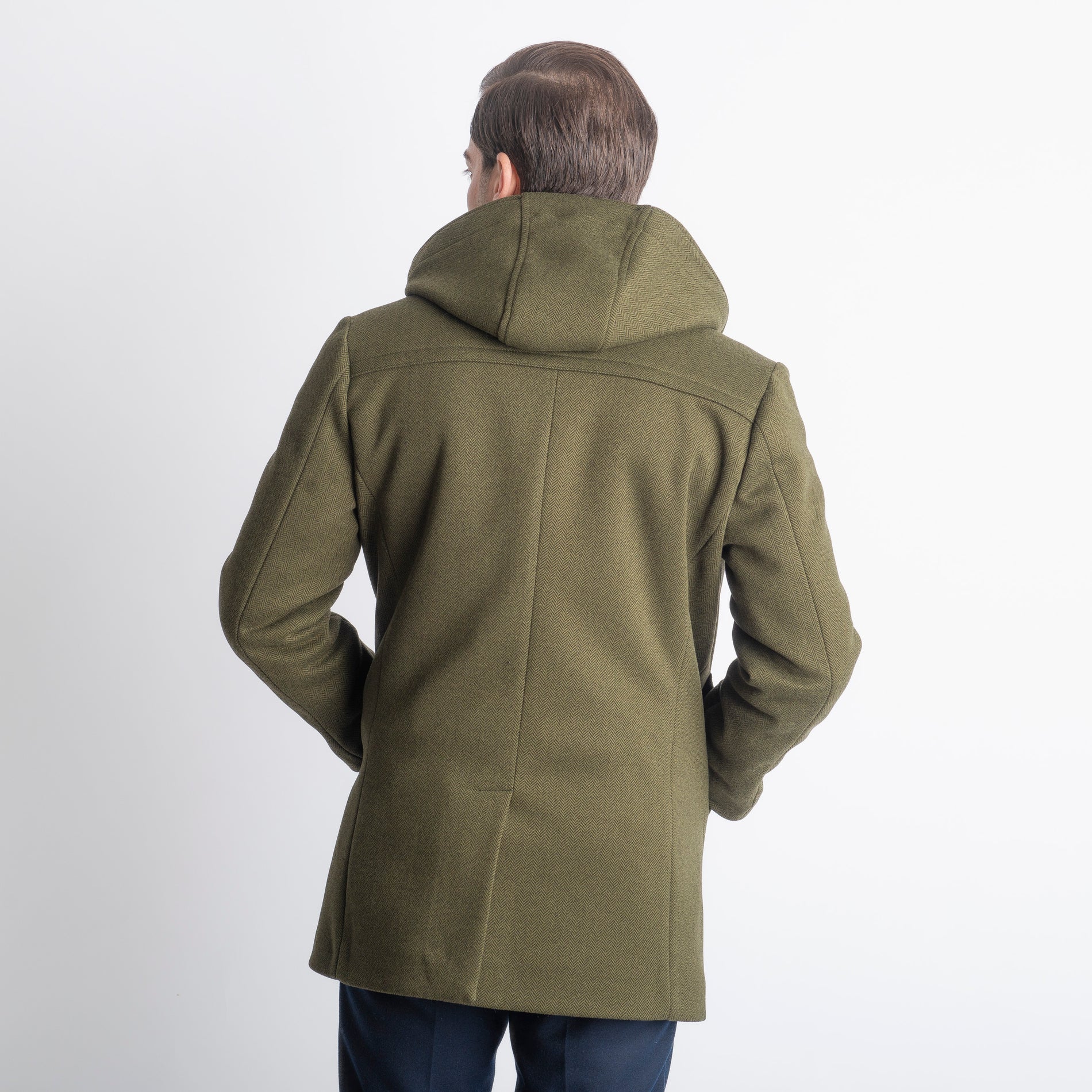 Cappotto Montgomery Spigato Verde
