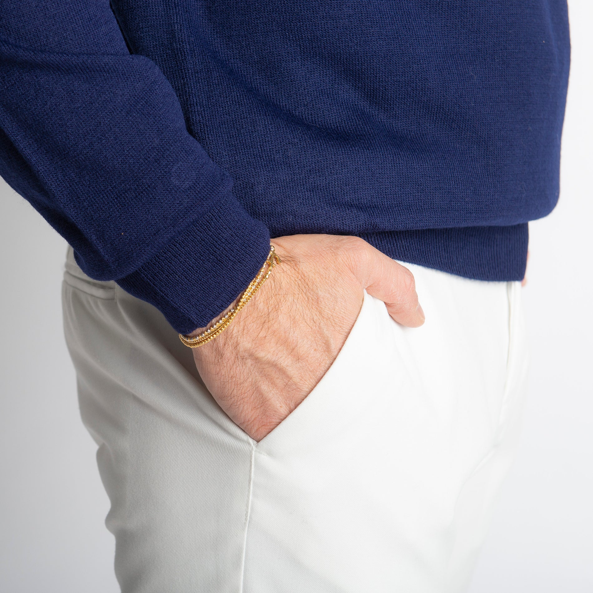 Polo Lana Merinos Blu