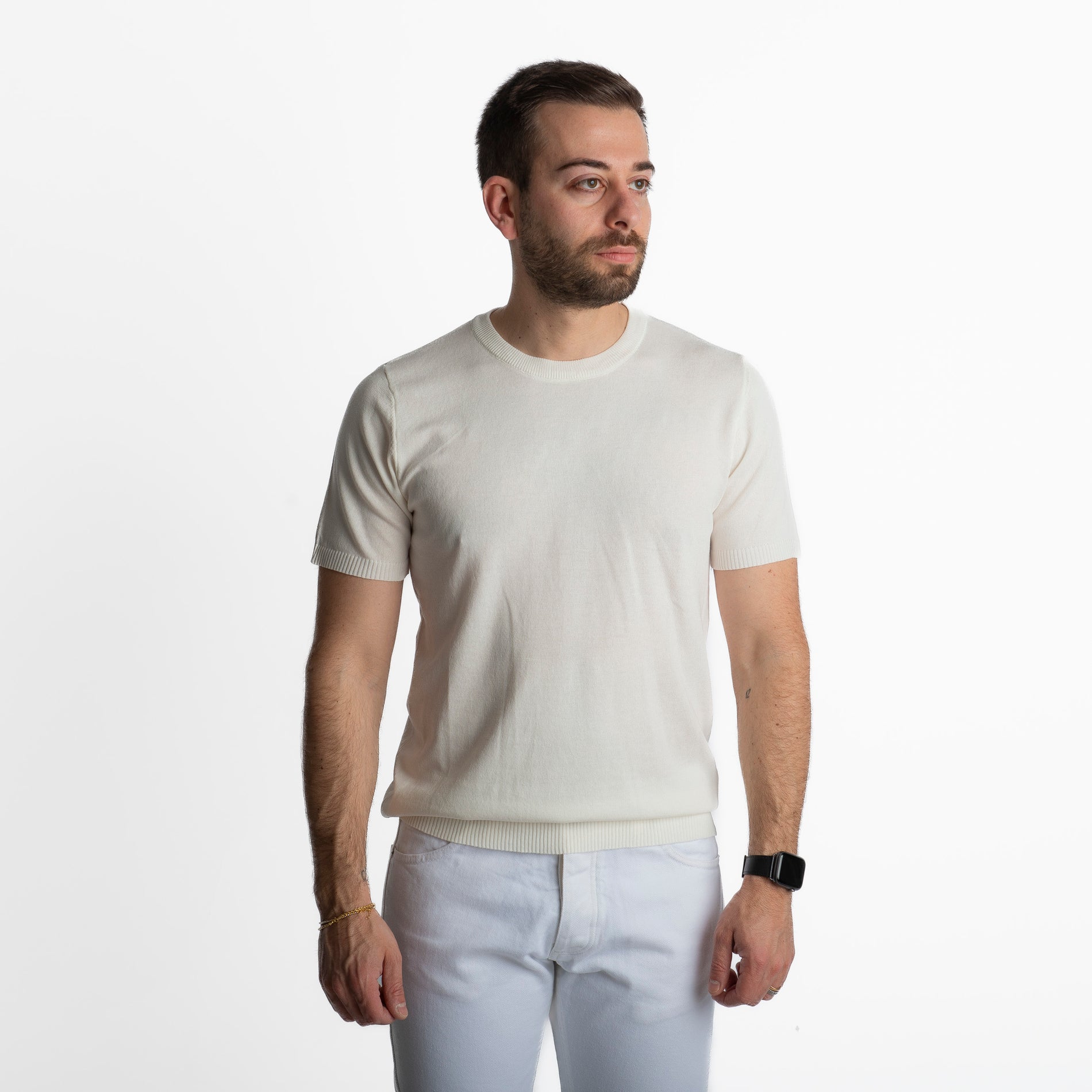 T-shirt in Maglia Bianca