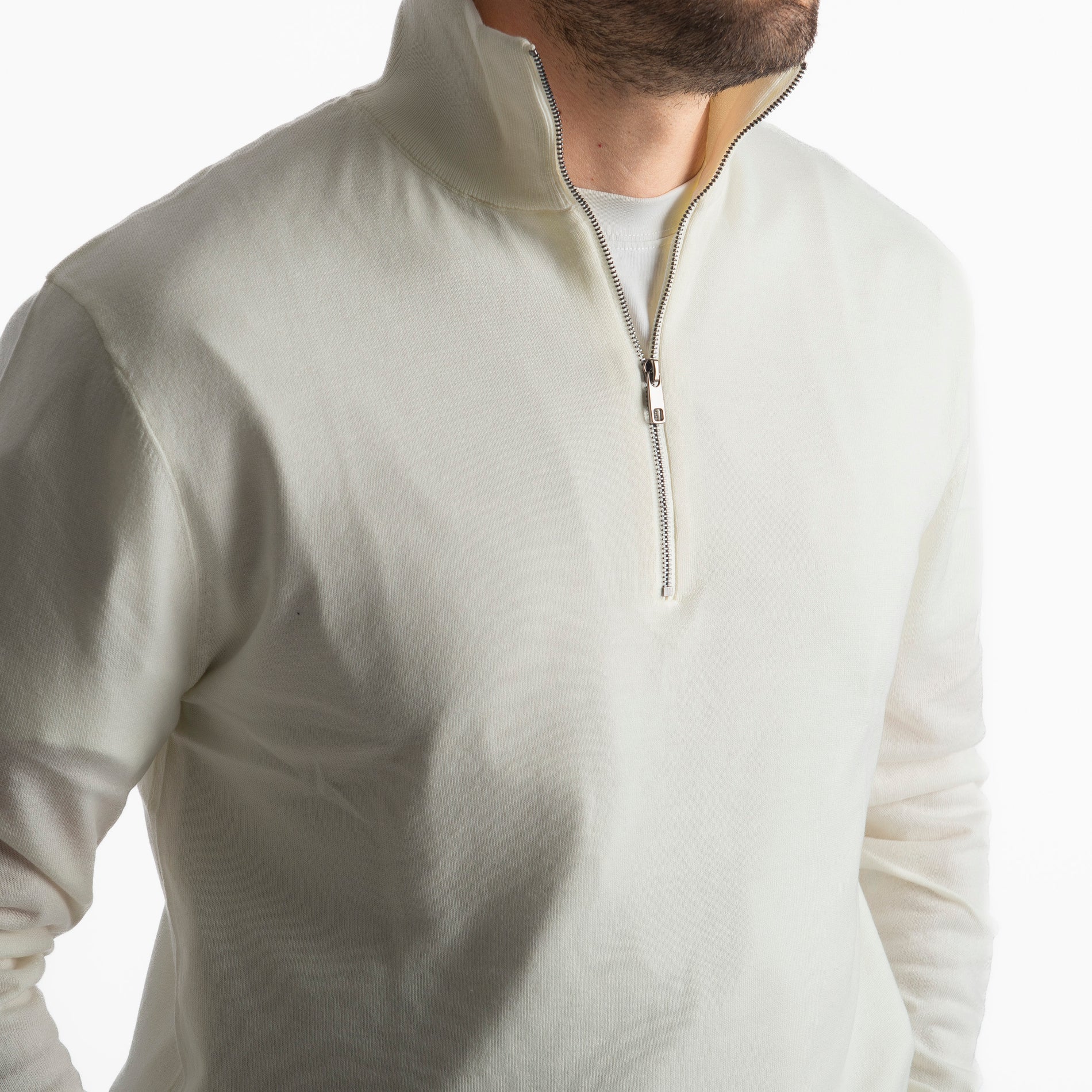 Lupetto Mezza Zip IT006 Panna