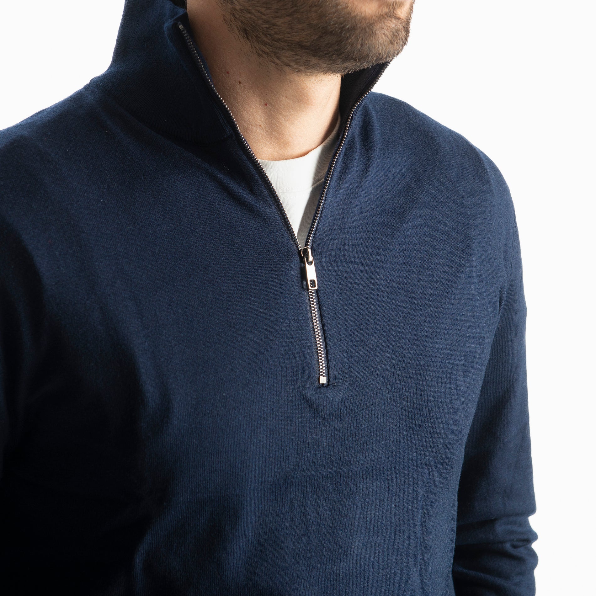 Lupetto Mezza Zip IT006 Blu