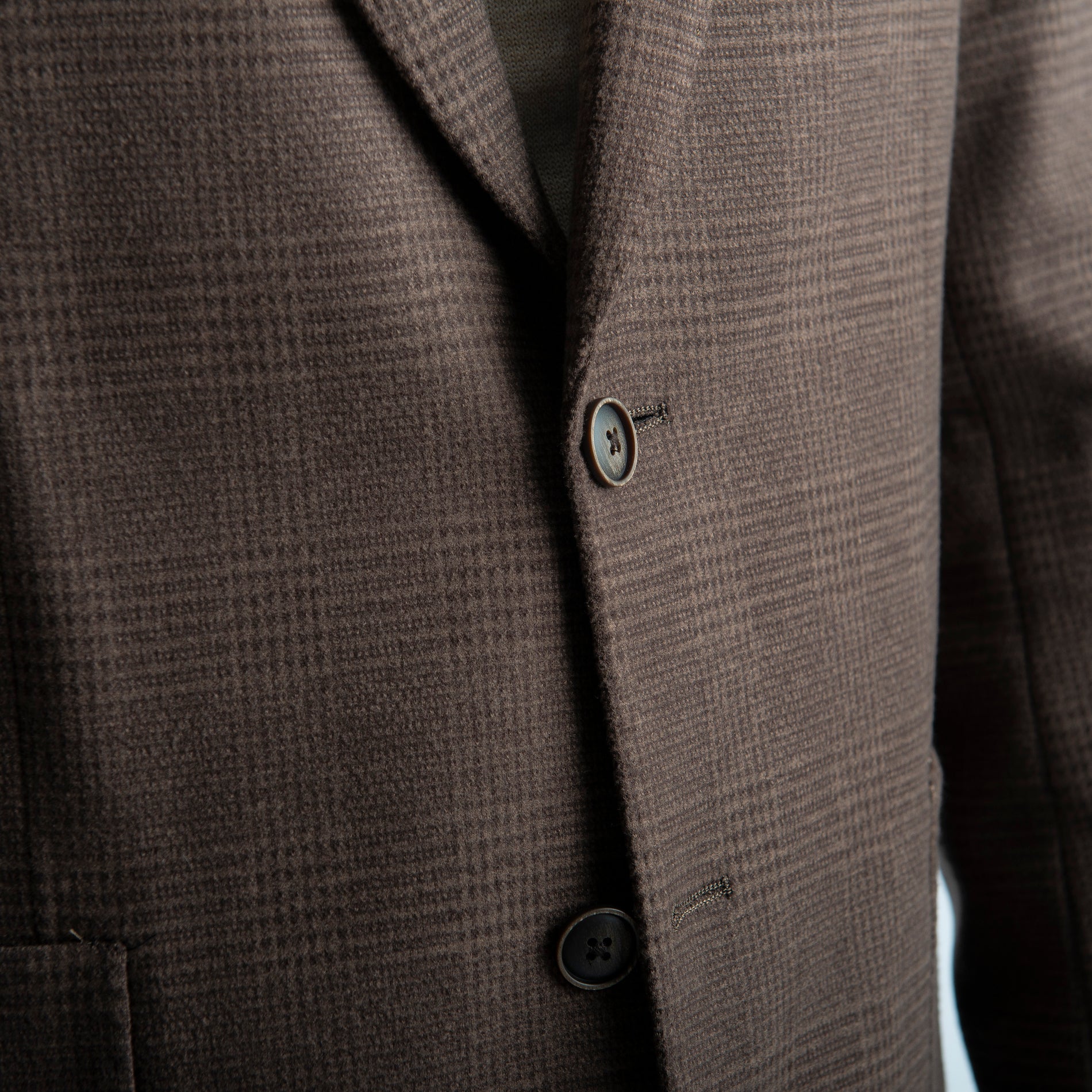 Giacca Monopetto Quadri Moro