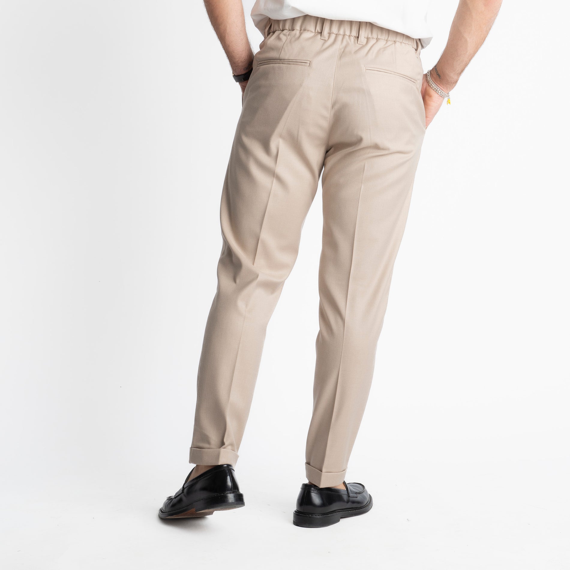 Pantalone Tennese Mezza Molla TO8007 Beige