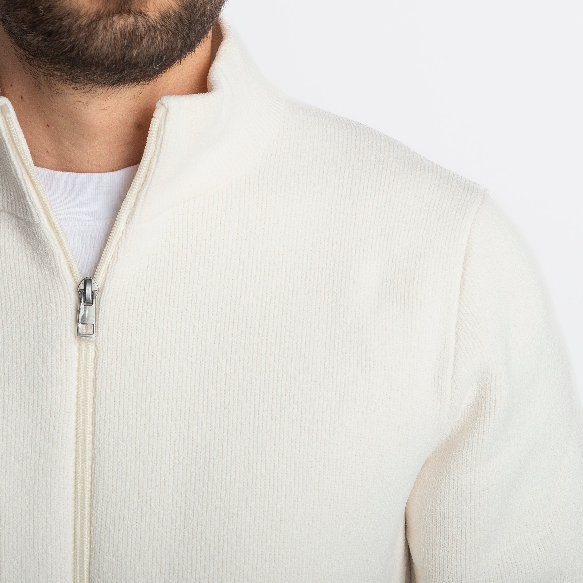 Maglia Giubbotto 754192 Panna