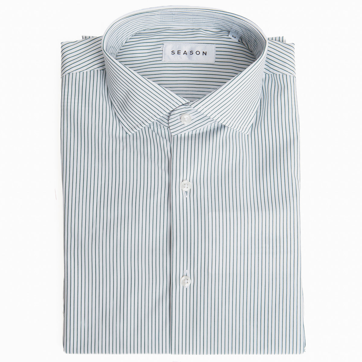 Camicia Rigata Verde 256