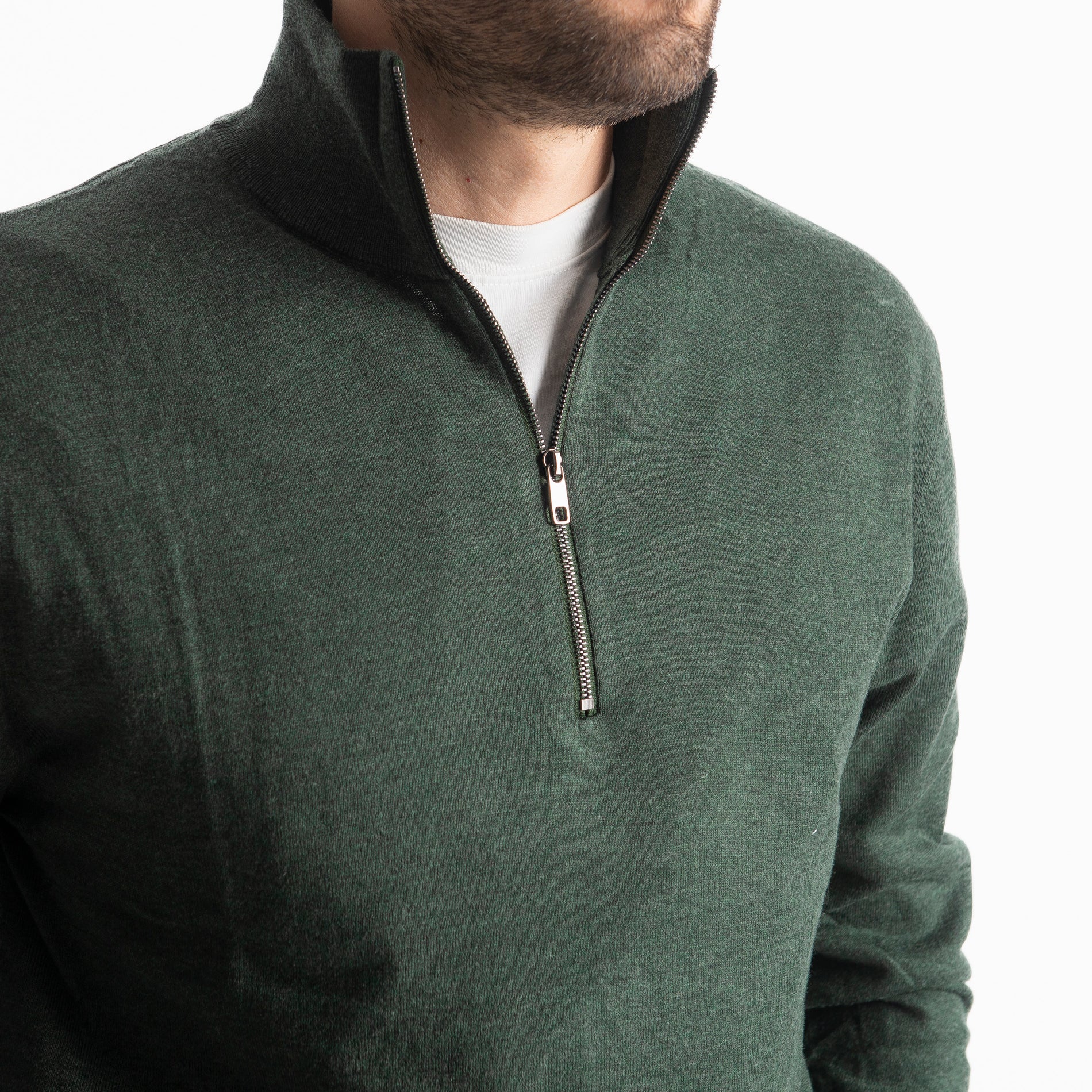 Lupetto Mezza Zip IT006 Verde