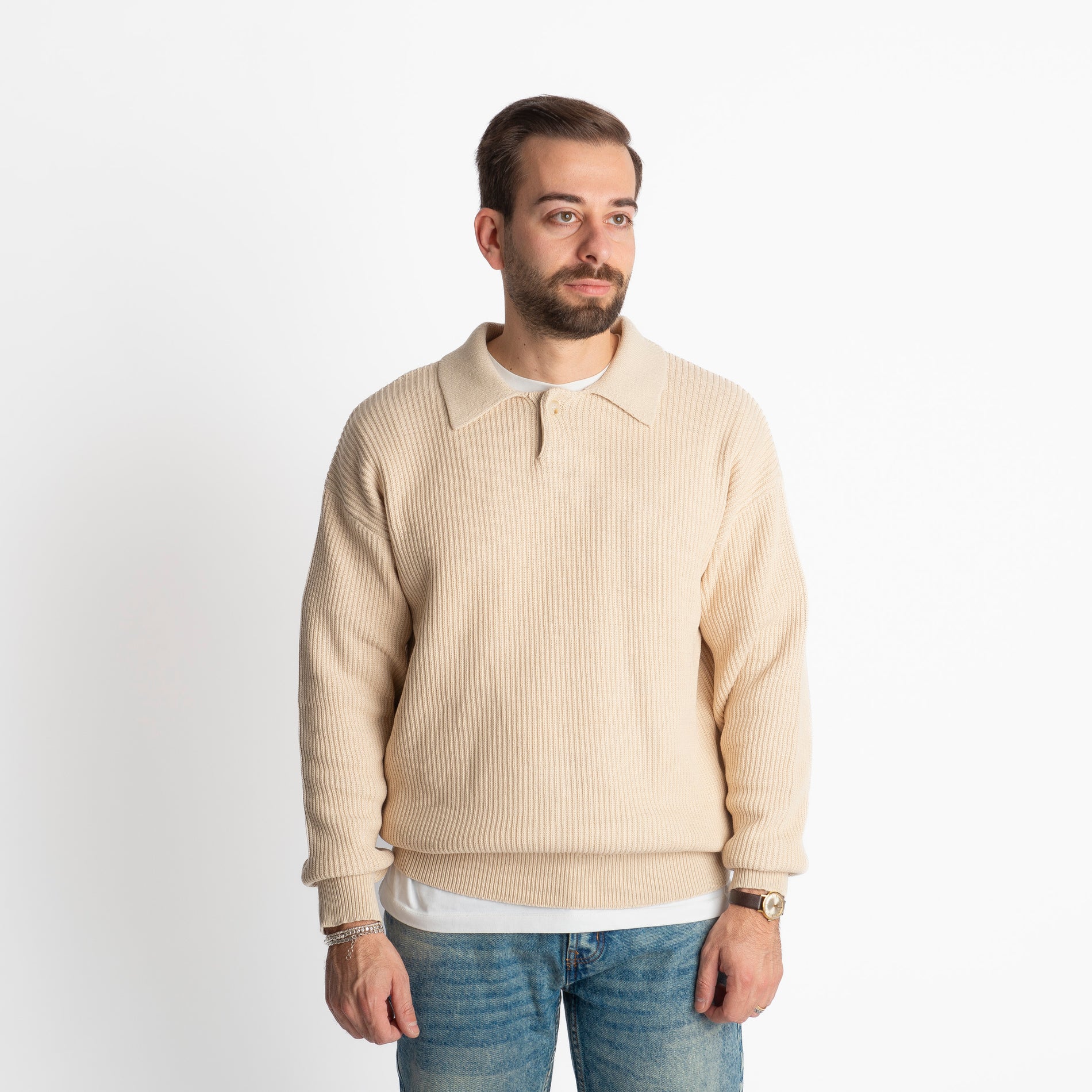 Polo Relax-Fit W8611 Beige