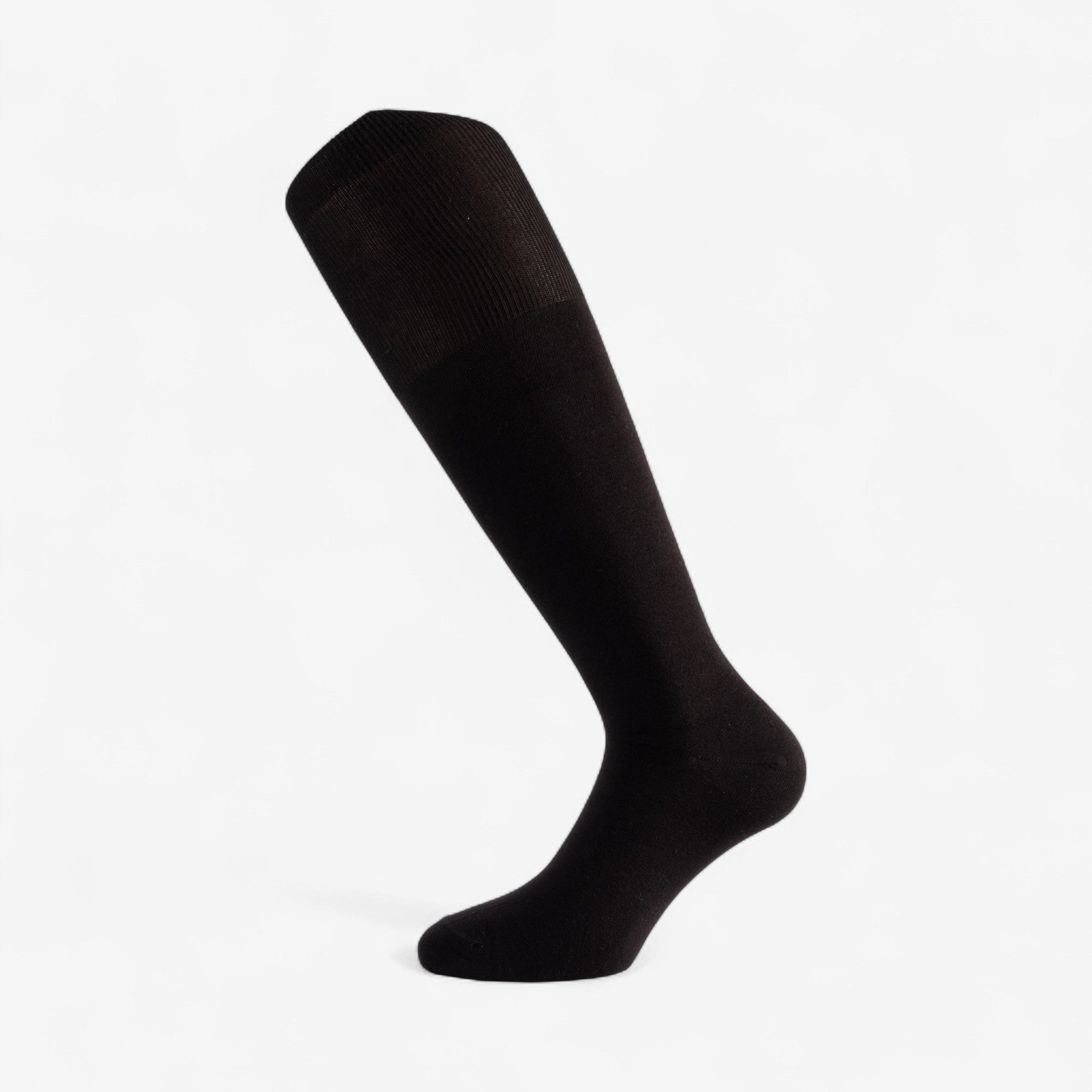 Calza Uomo in Caldo Cotone Lungo U33010 Nero