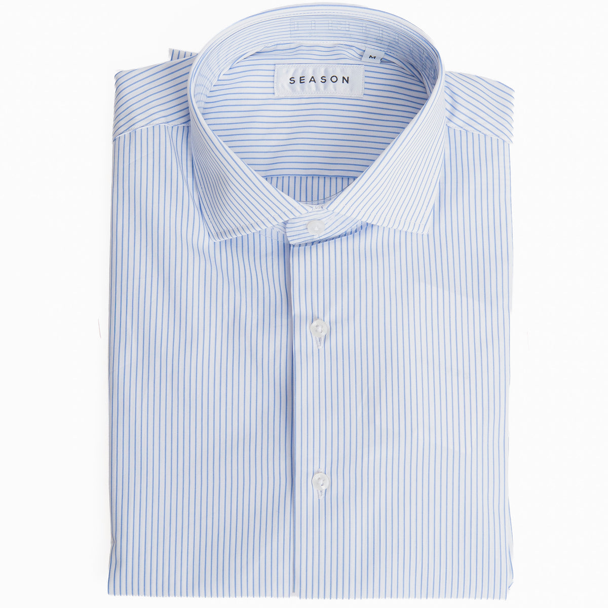 Camicia Rigata Celeste 256