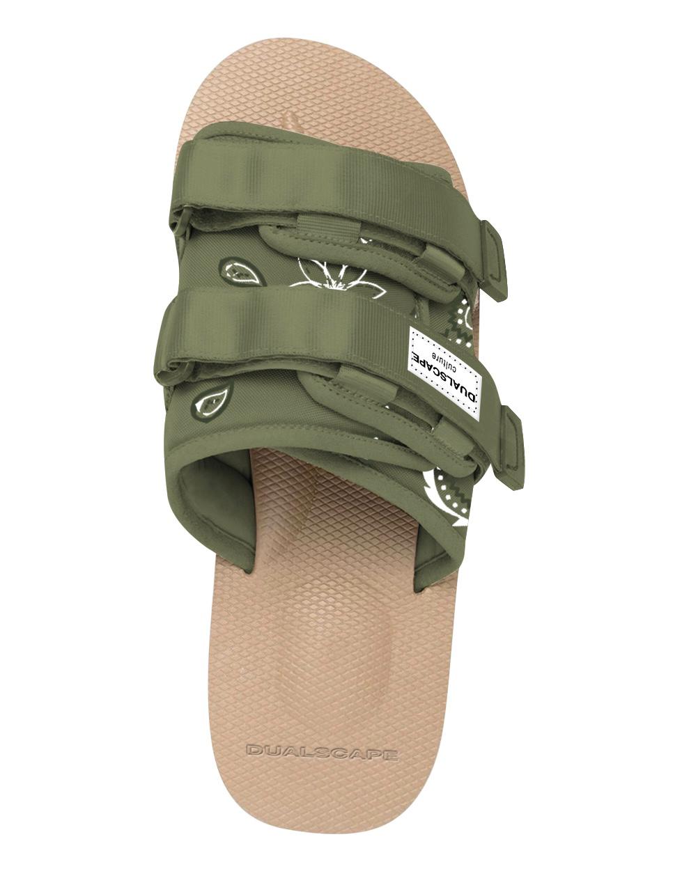 Dualscape Sandali Beige/Verde Bandana DC-C011