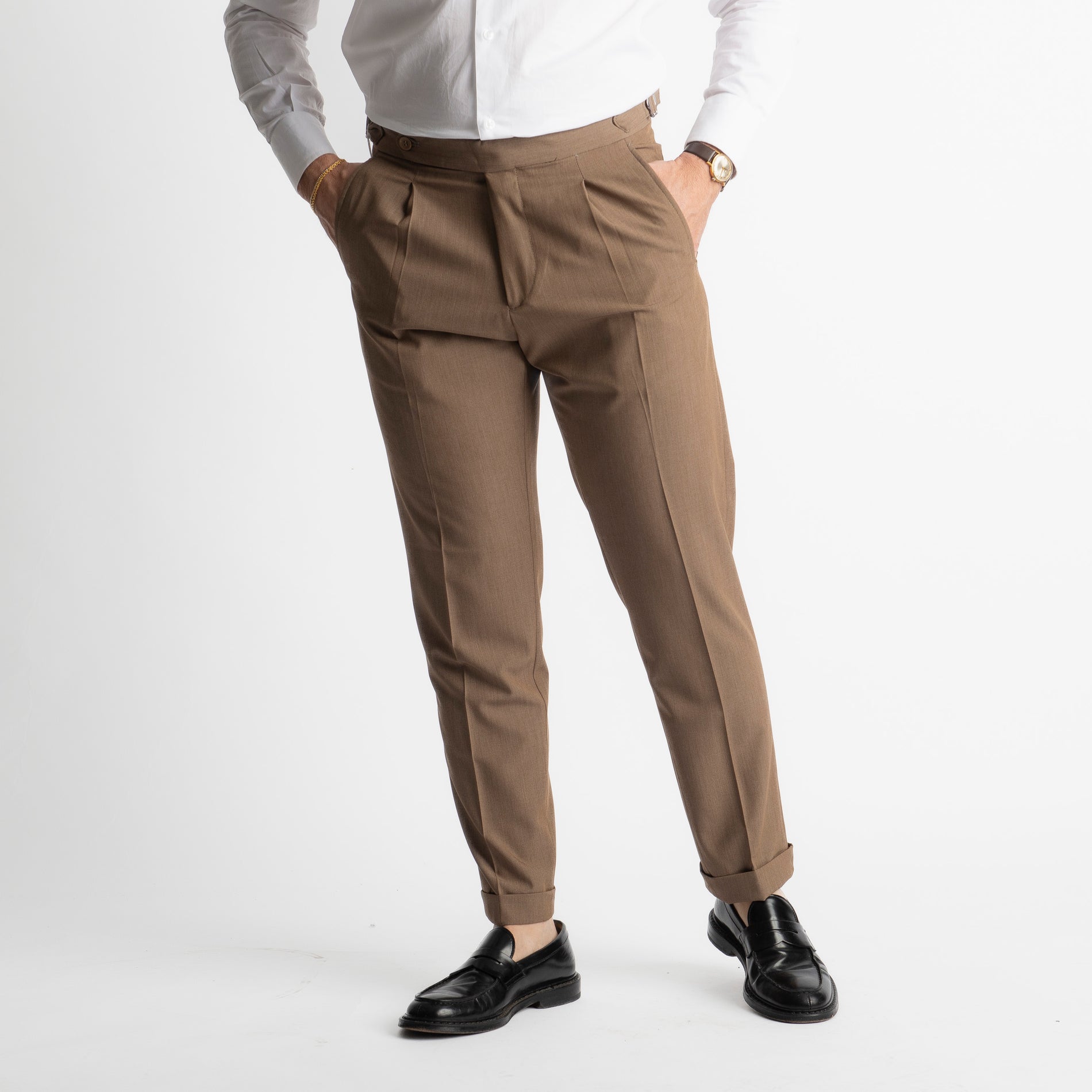 Pantalone Miller Doppia Fibbia Fango