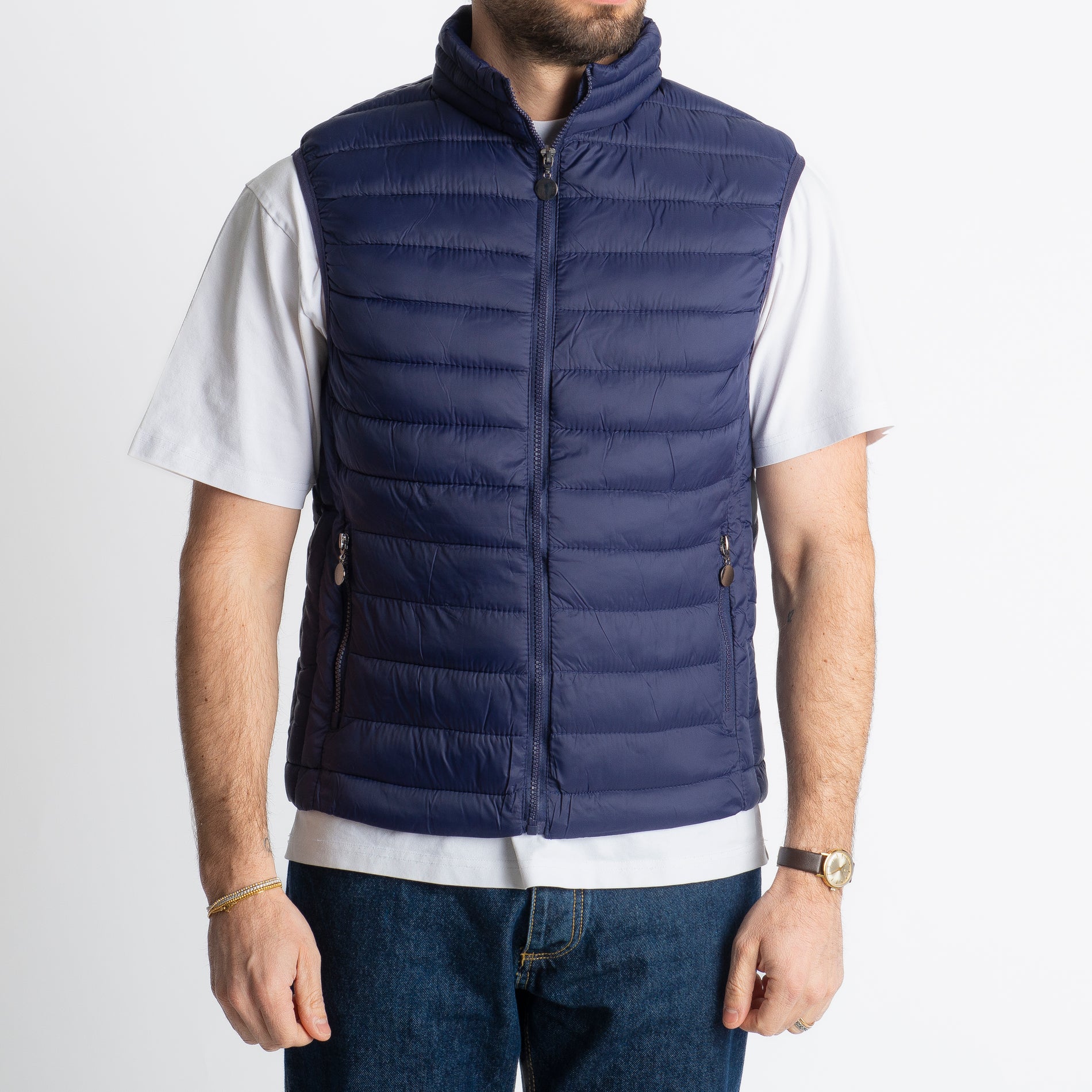 Piumino Smanicato 100 Grammi Blu