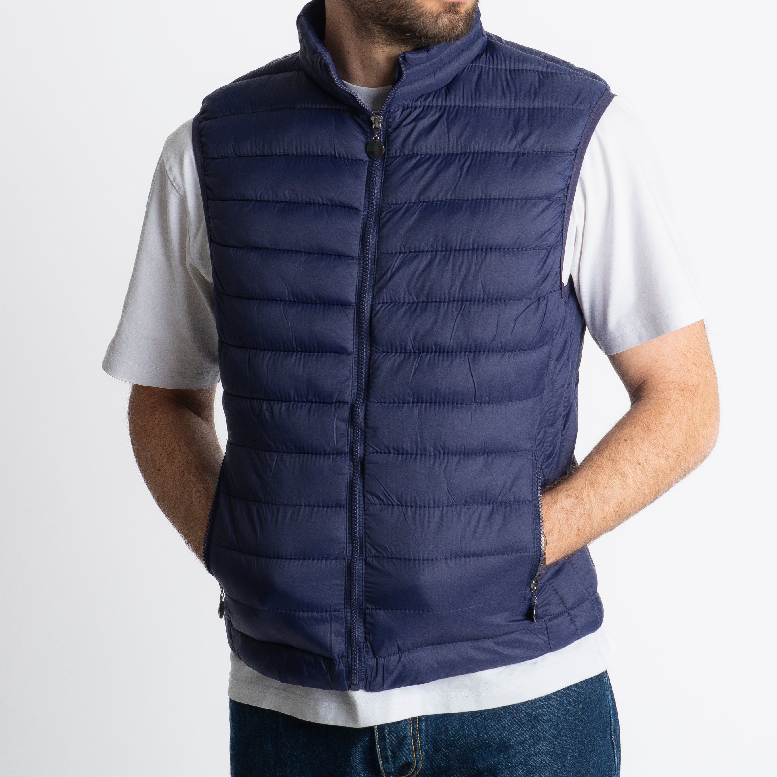 Piumino Smanicato 100 Grammi Blu