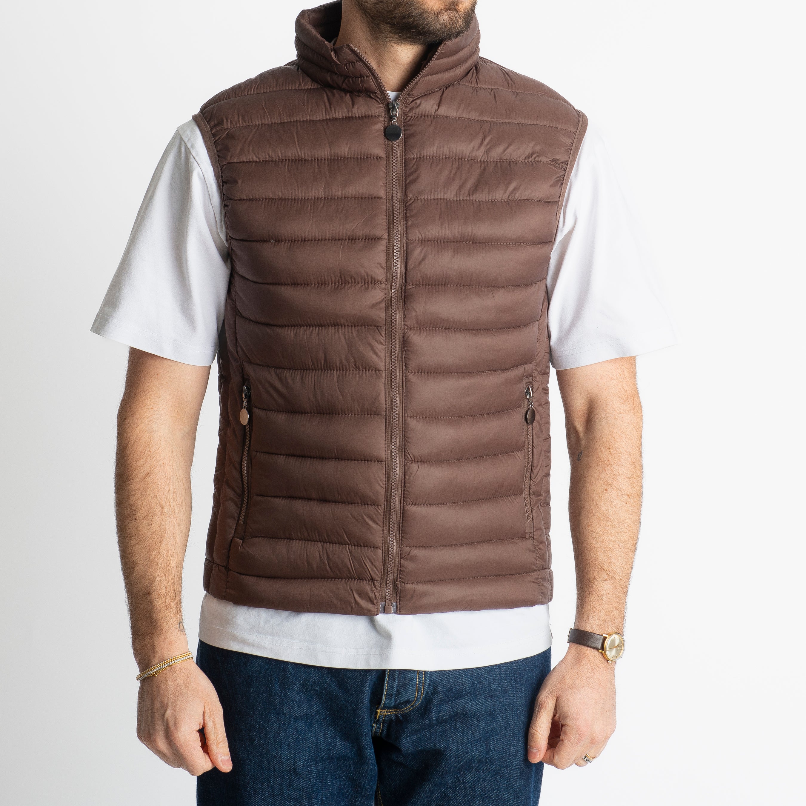 Piumino Smanicato 100 Grammi Moro