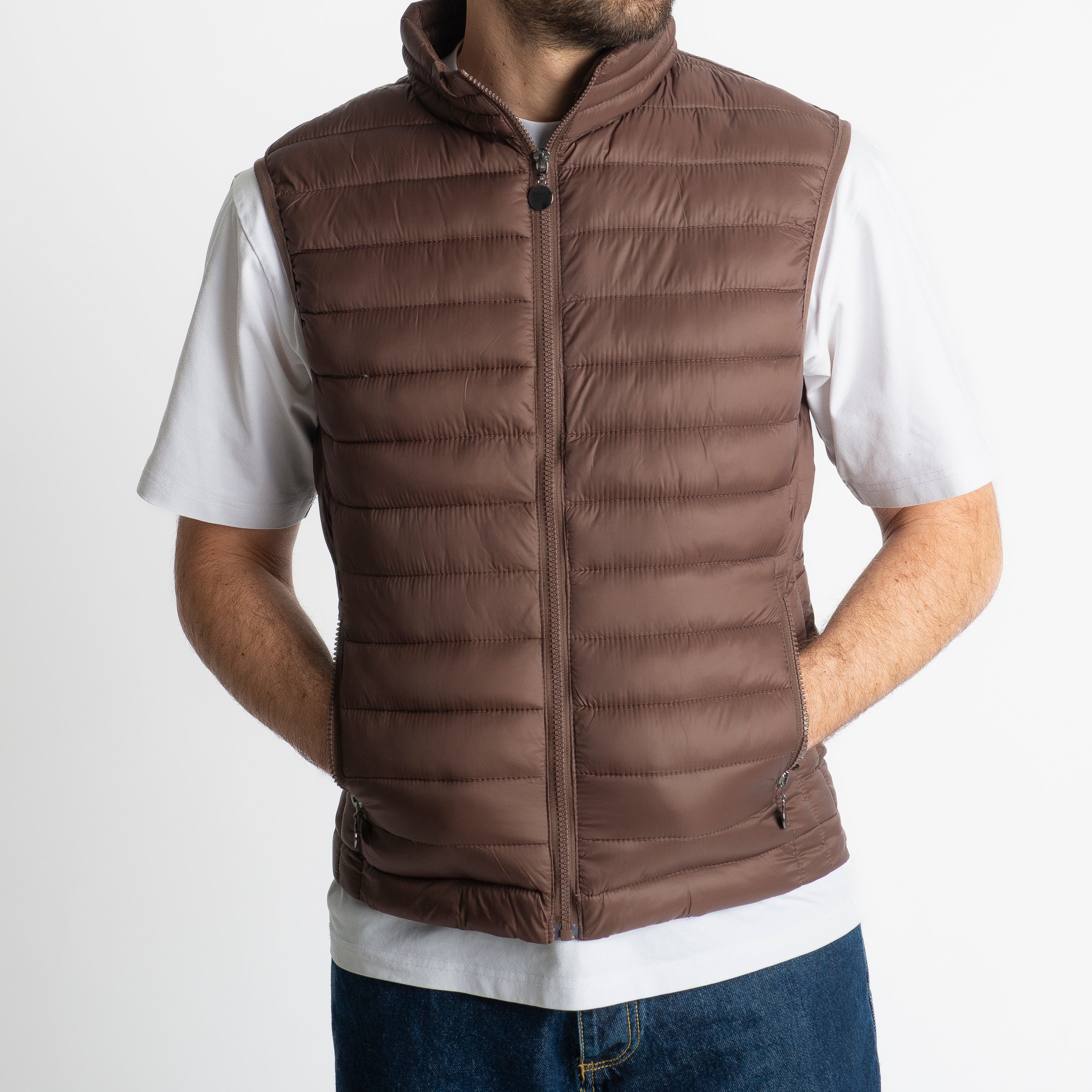 Piumino Smanicato 100 Grammi Moro