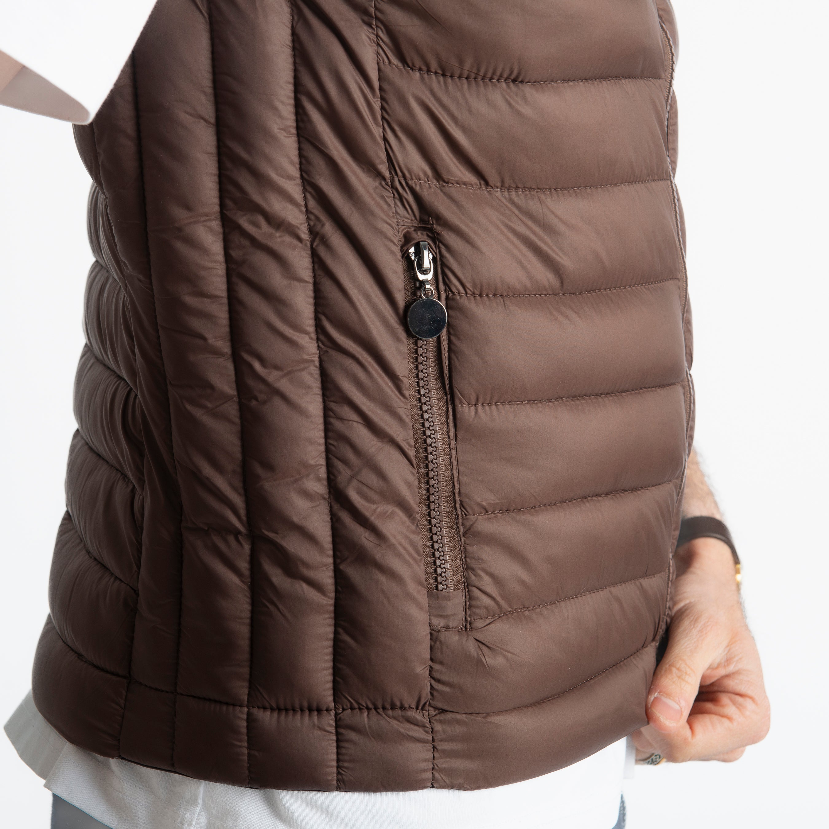 Piumino Smanicato 100 Grammi Moro