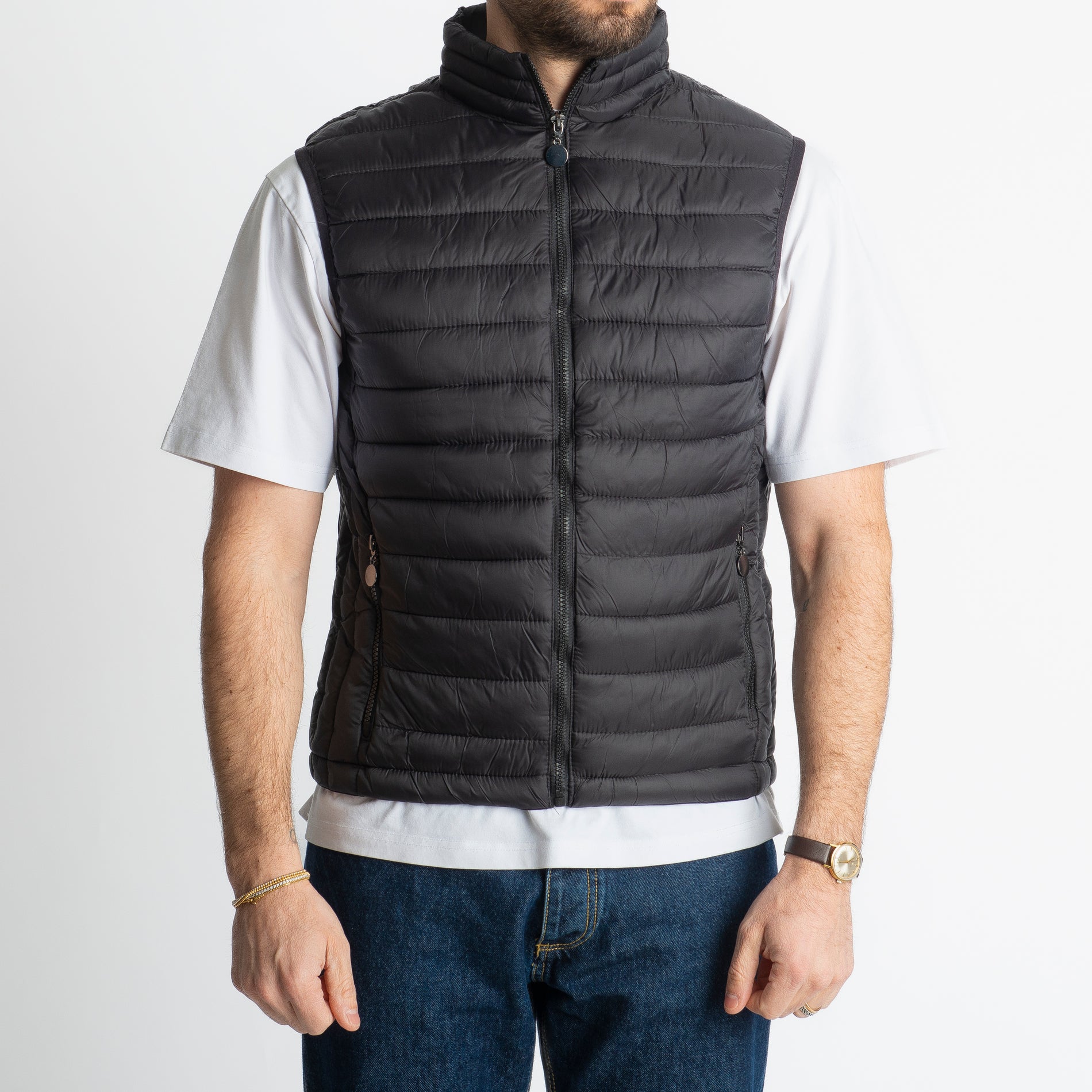 Piumino Smanicato 100 Grammi Nero