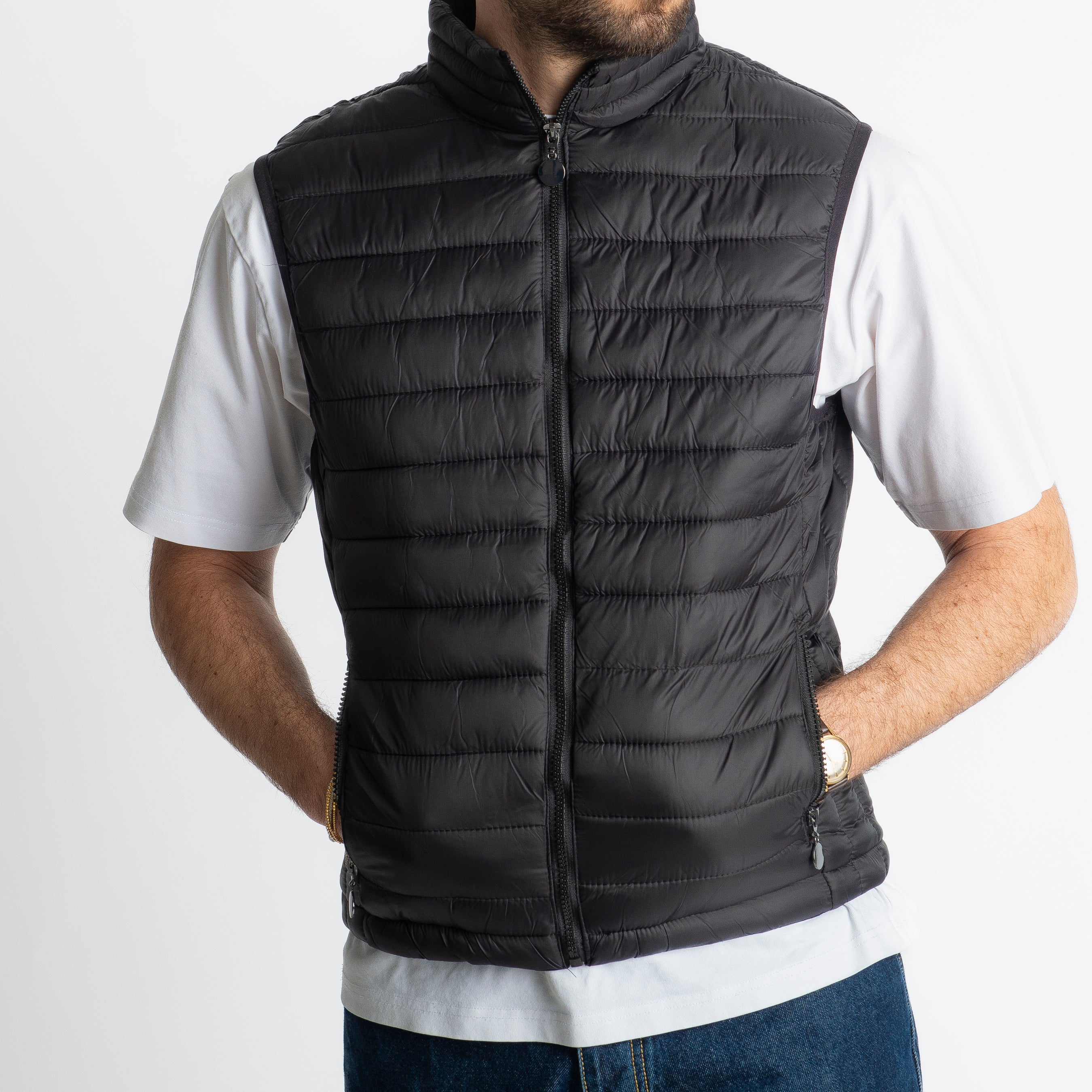 Piumino Smanicato 100 Grammi Nero