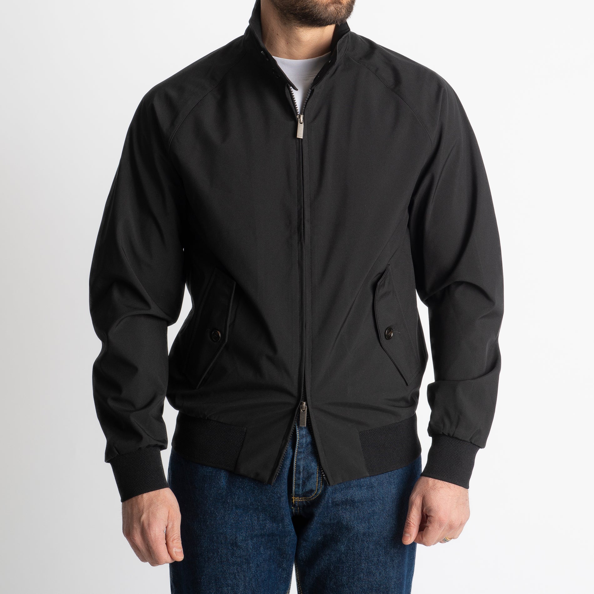 Giubbotto Bomber Tessuto Tecnico Nero