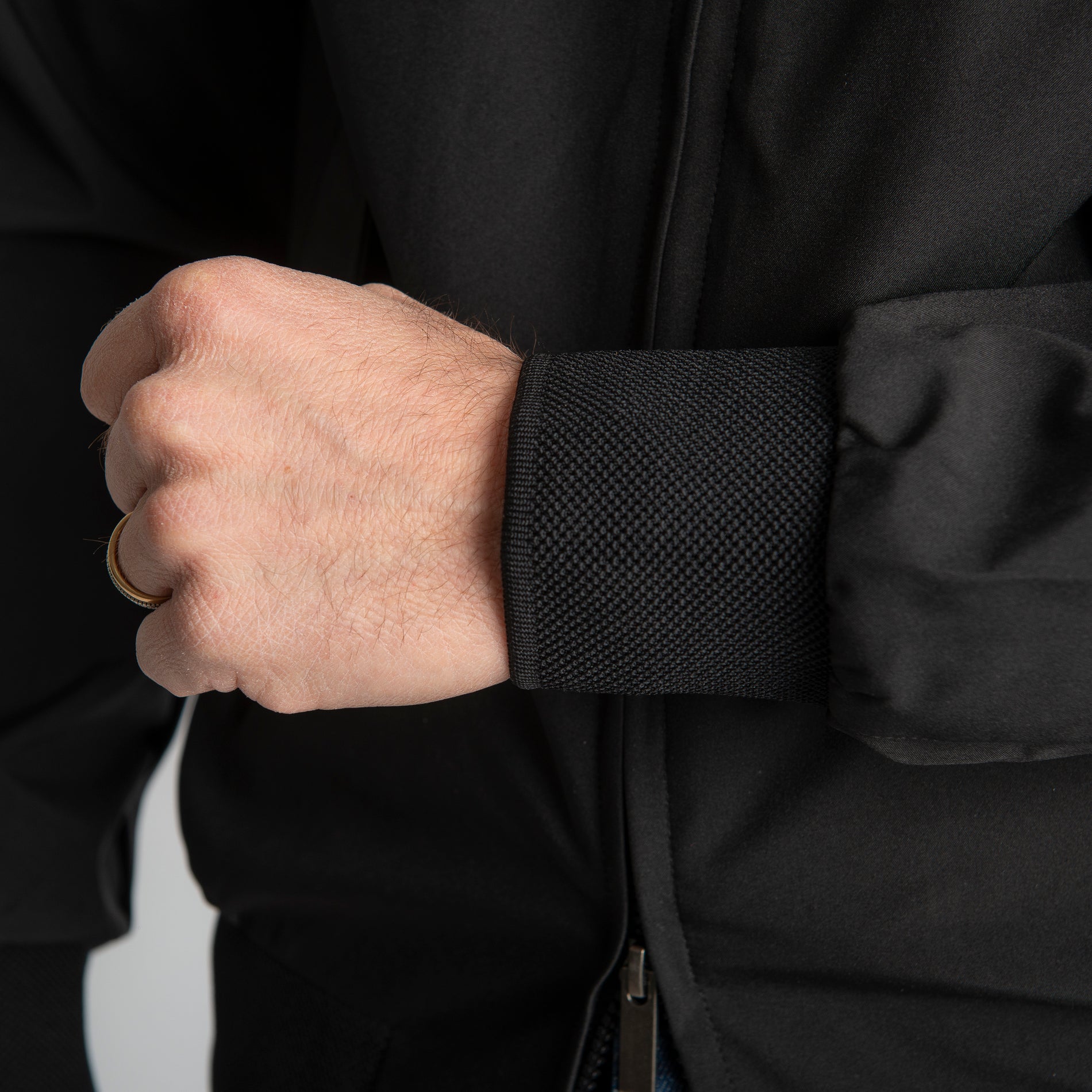 Giubbotto Bomber Tessuto Tecnico Nero