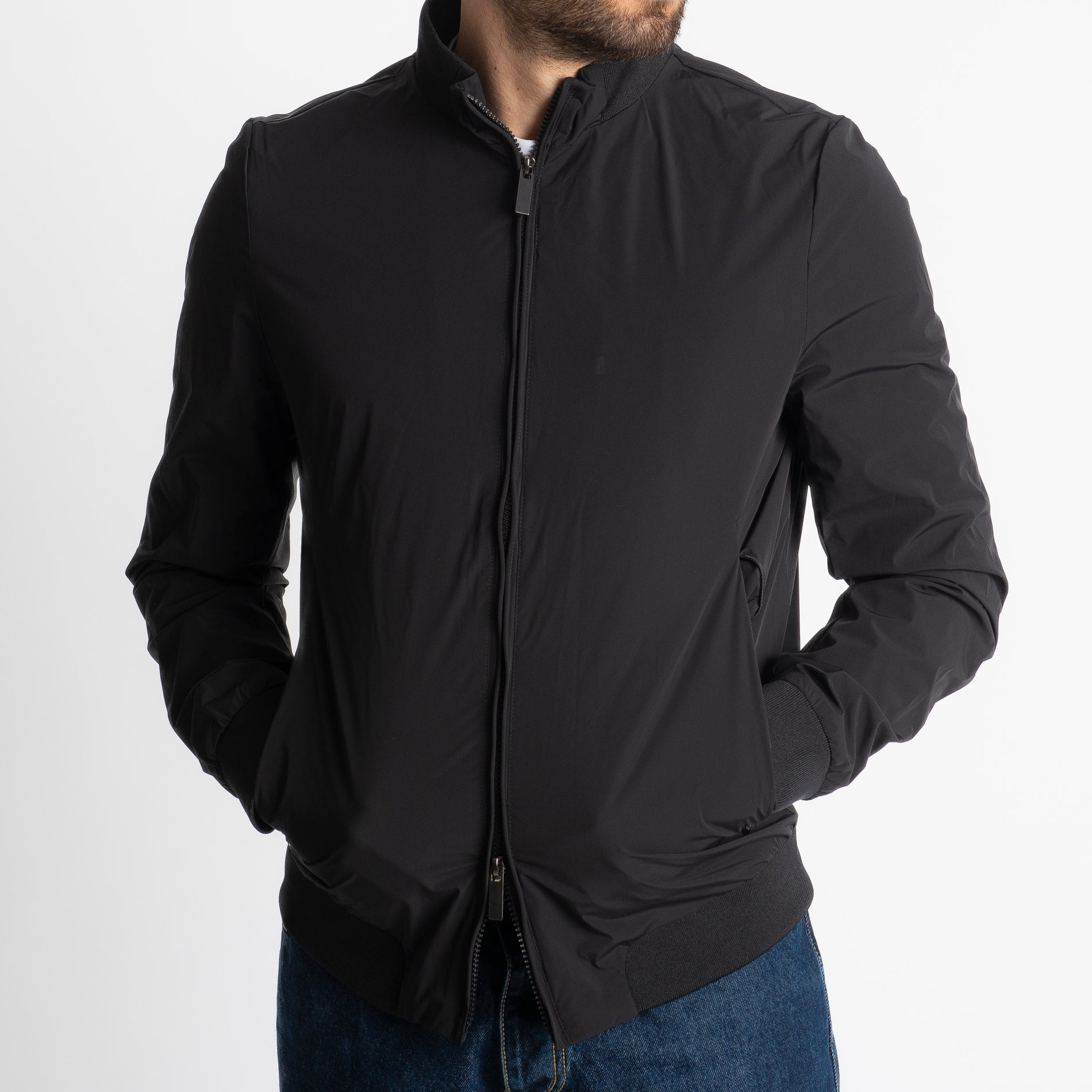 Giubbotto Uomo No Stiro Nero