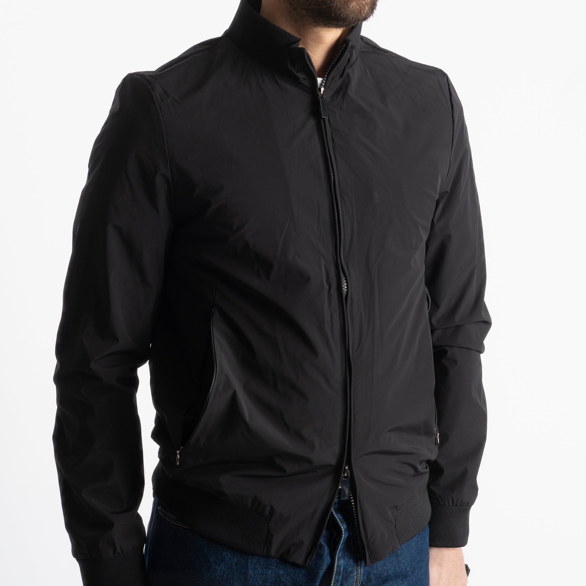 Giubbotto Uomo No Stiro Nero